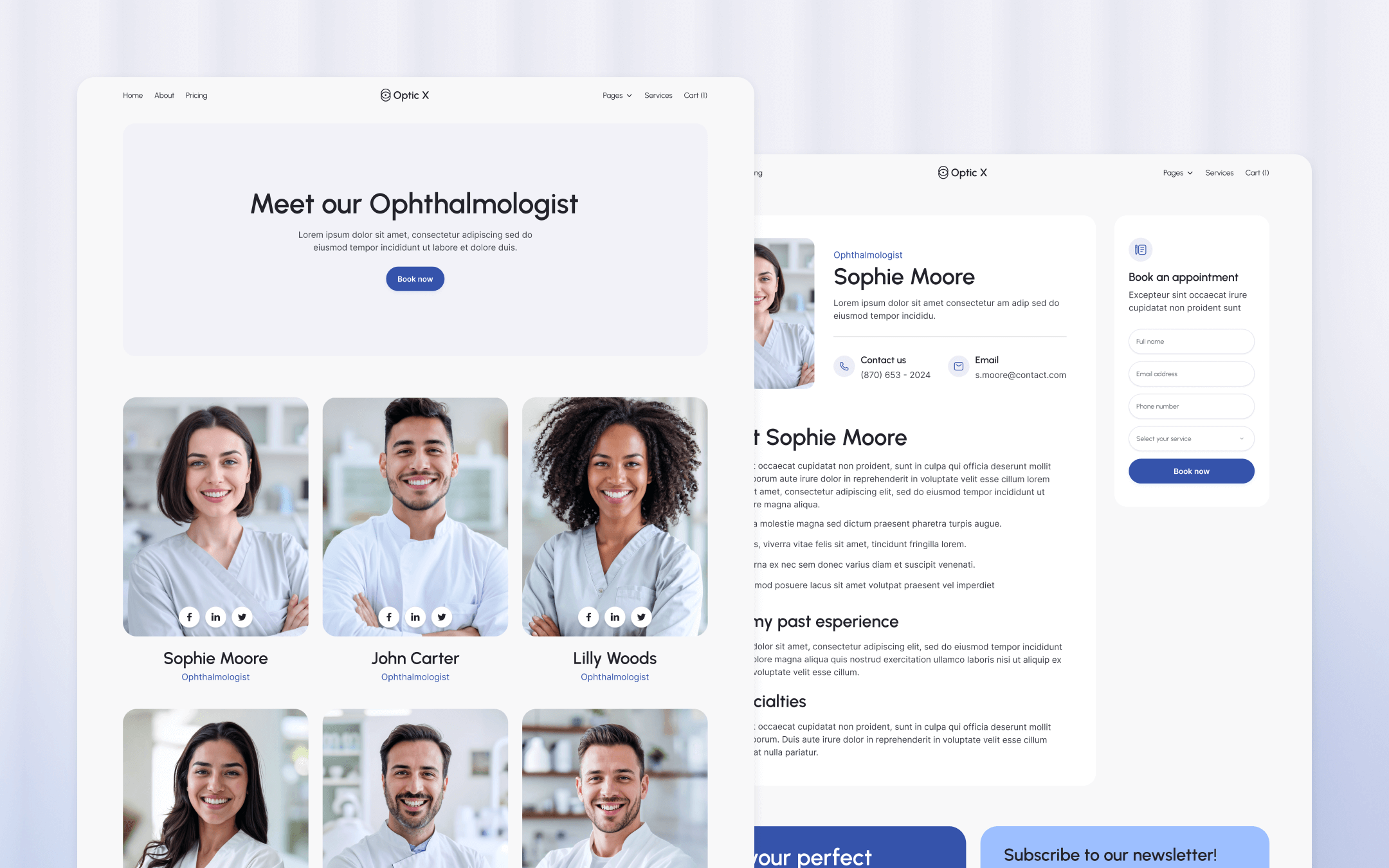 Optic X Webflow Template