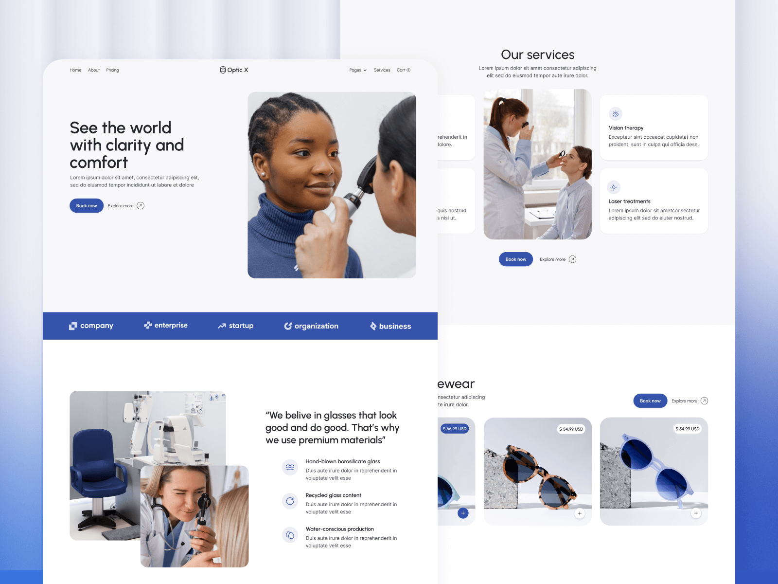 Optician Webflow Template