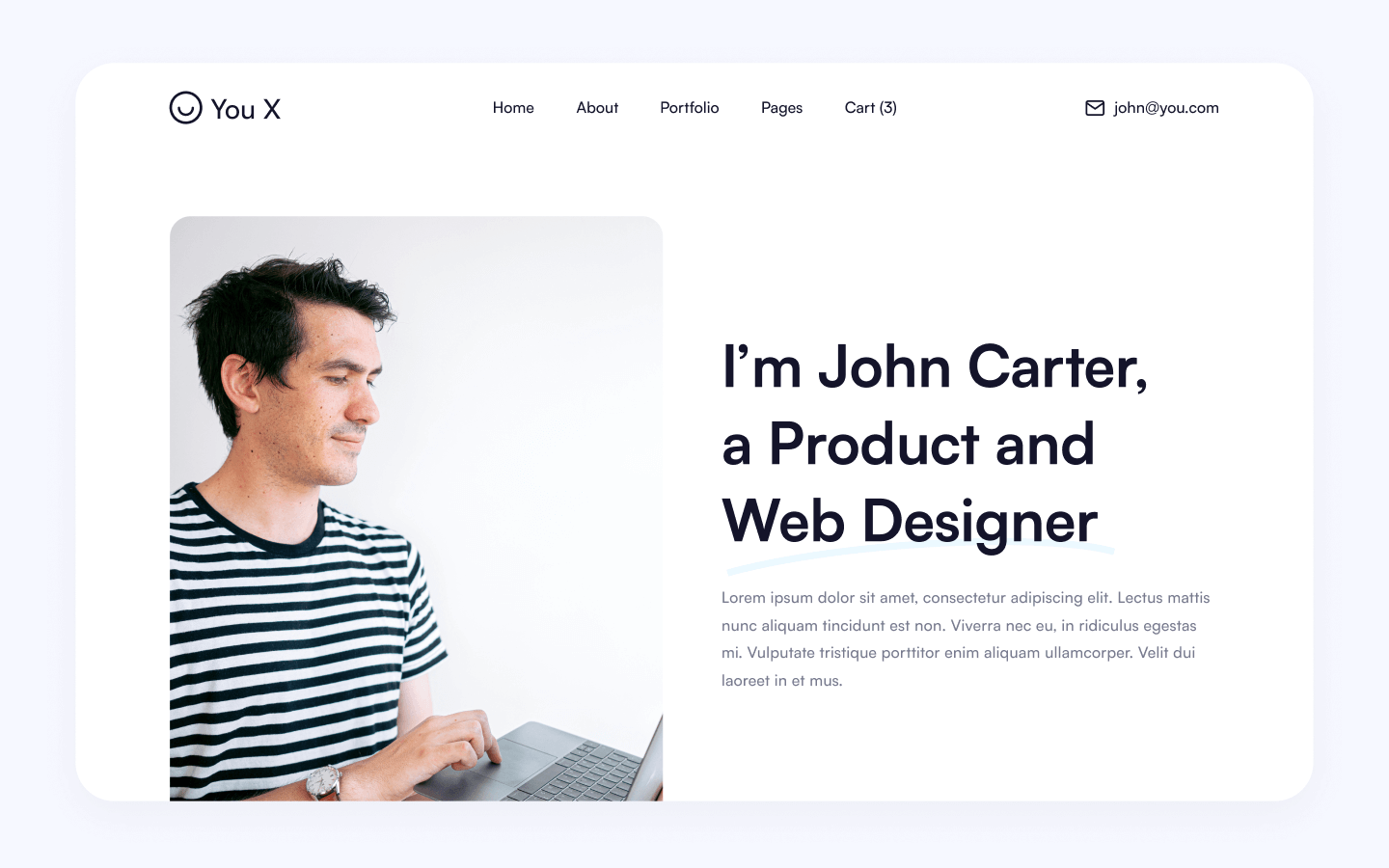 You X Webflow Template