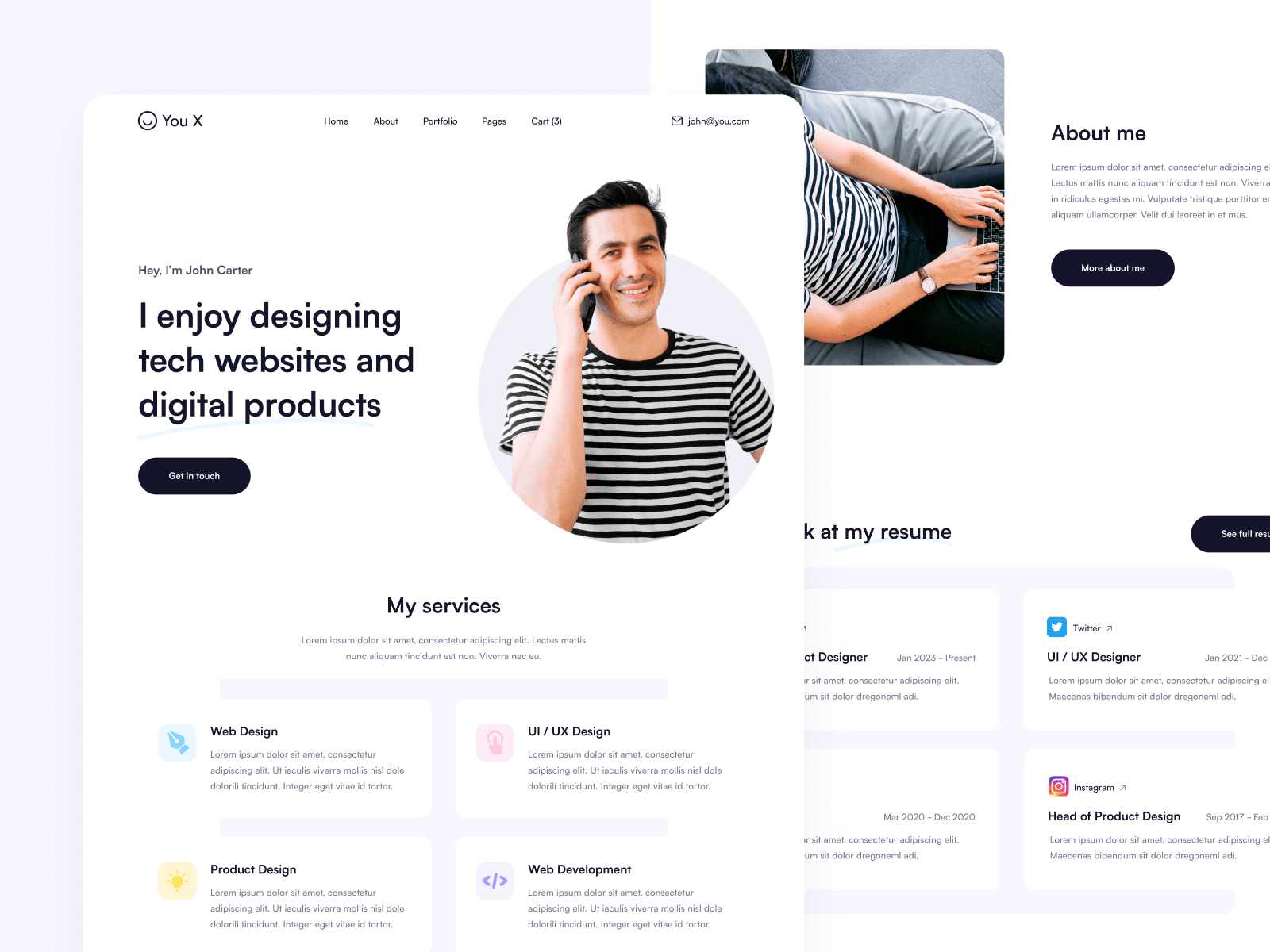 Personal Brand Webflow Template