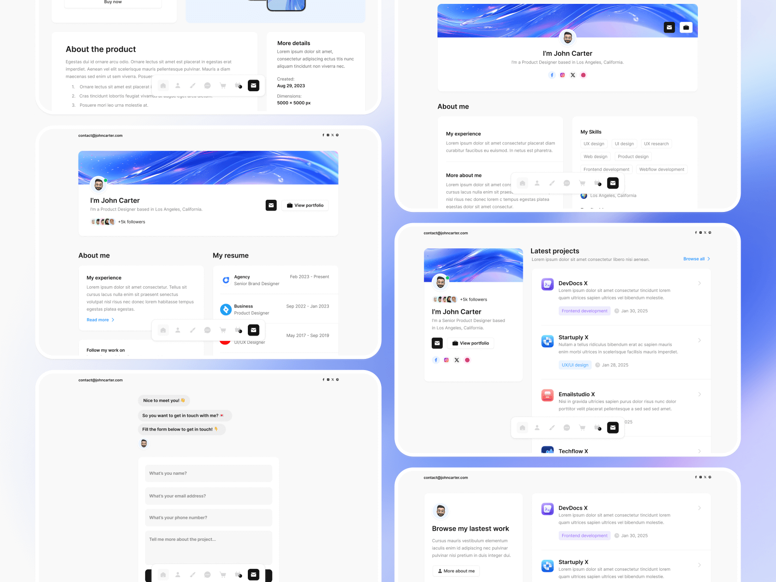Personal Portfolio Webflow Theme