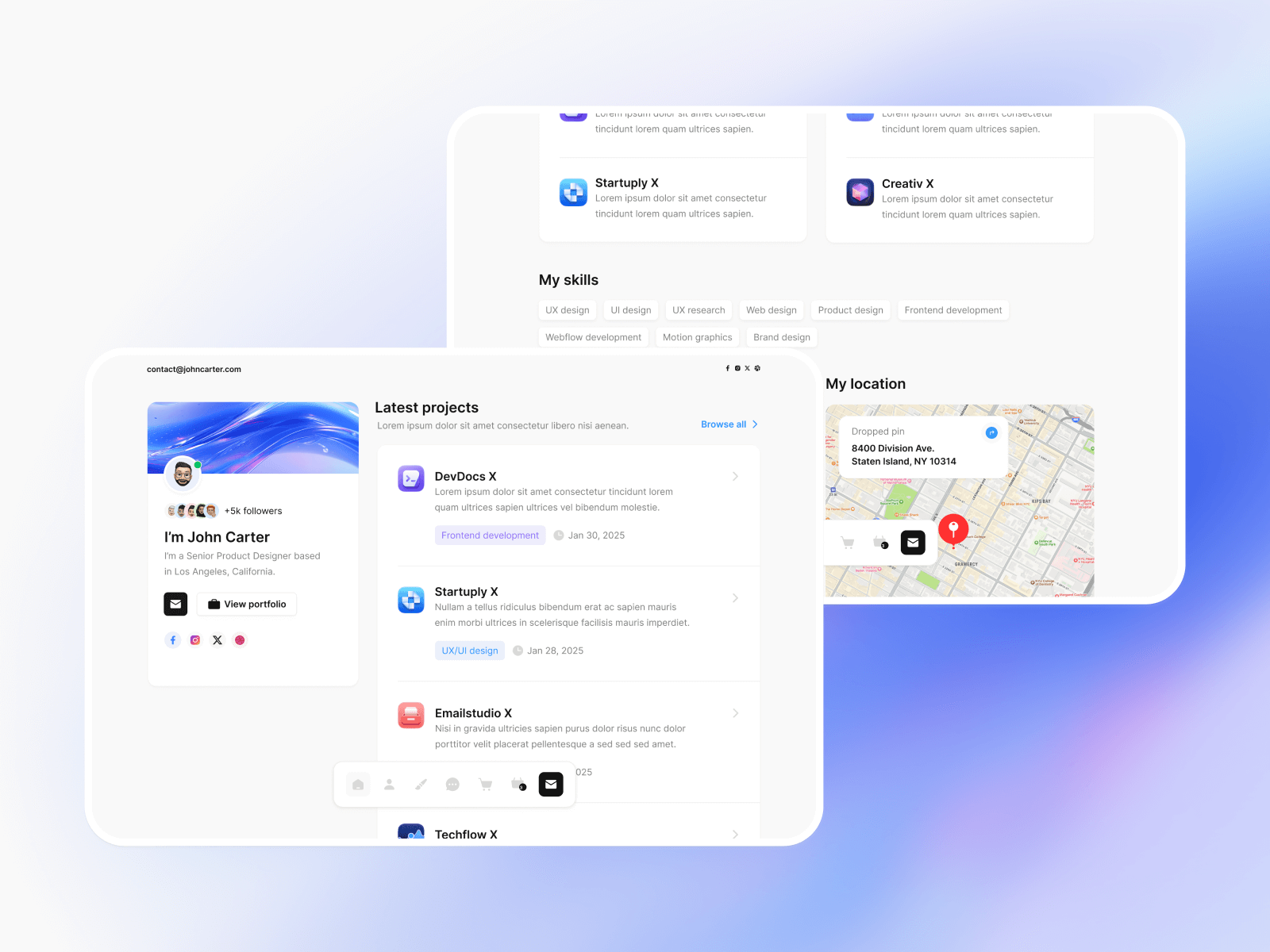 Personal Website Webflow Template