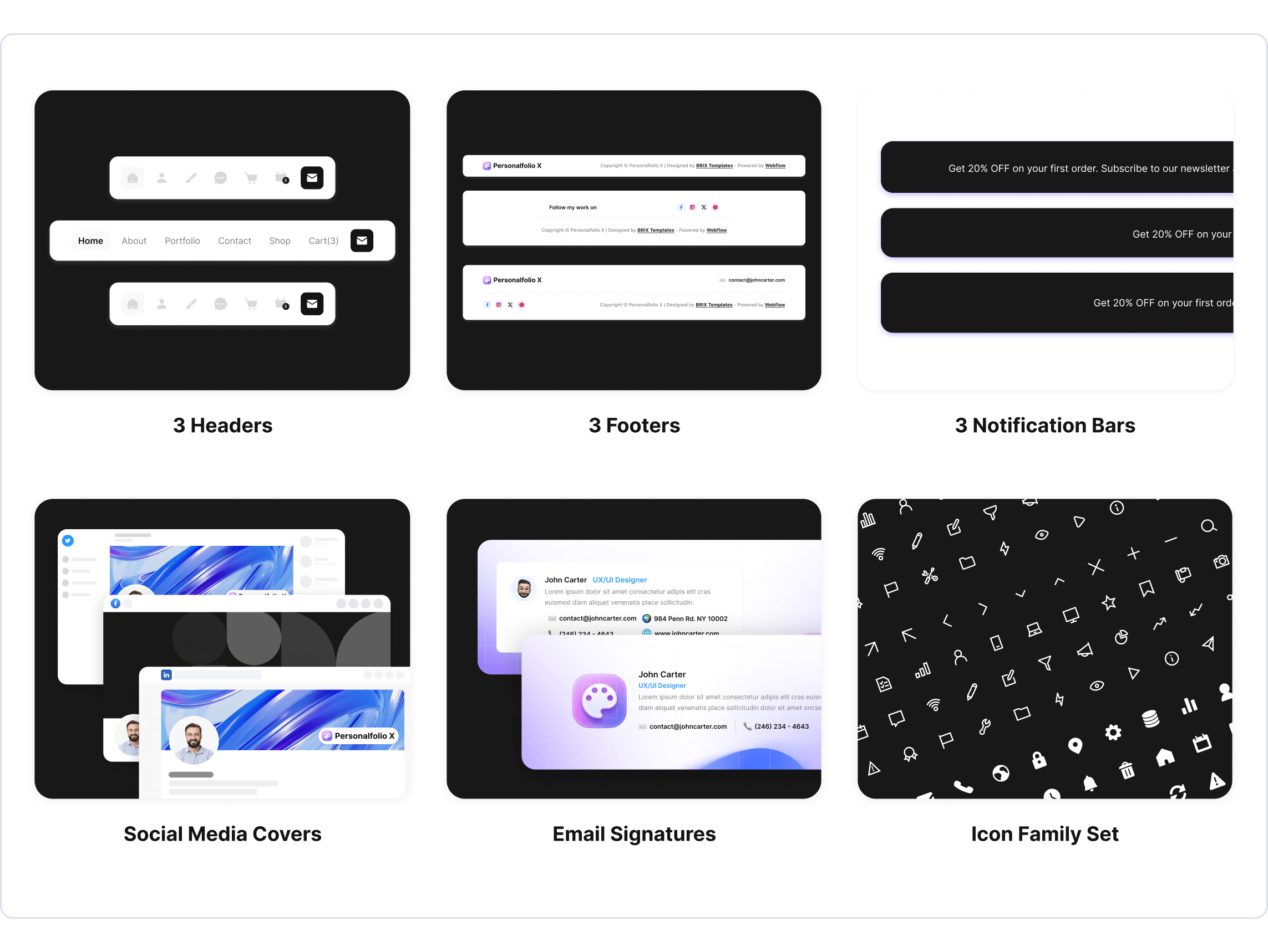Personalfolio X | Help Center Webflow Template Benefits