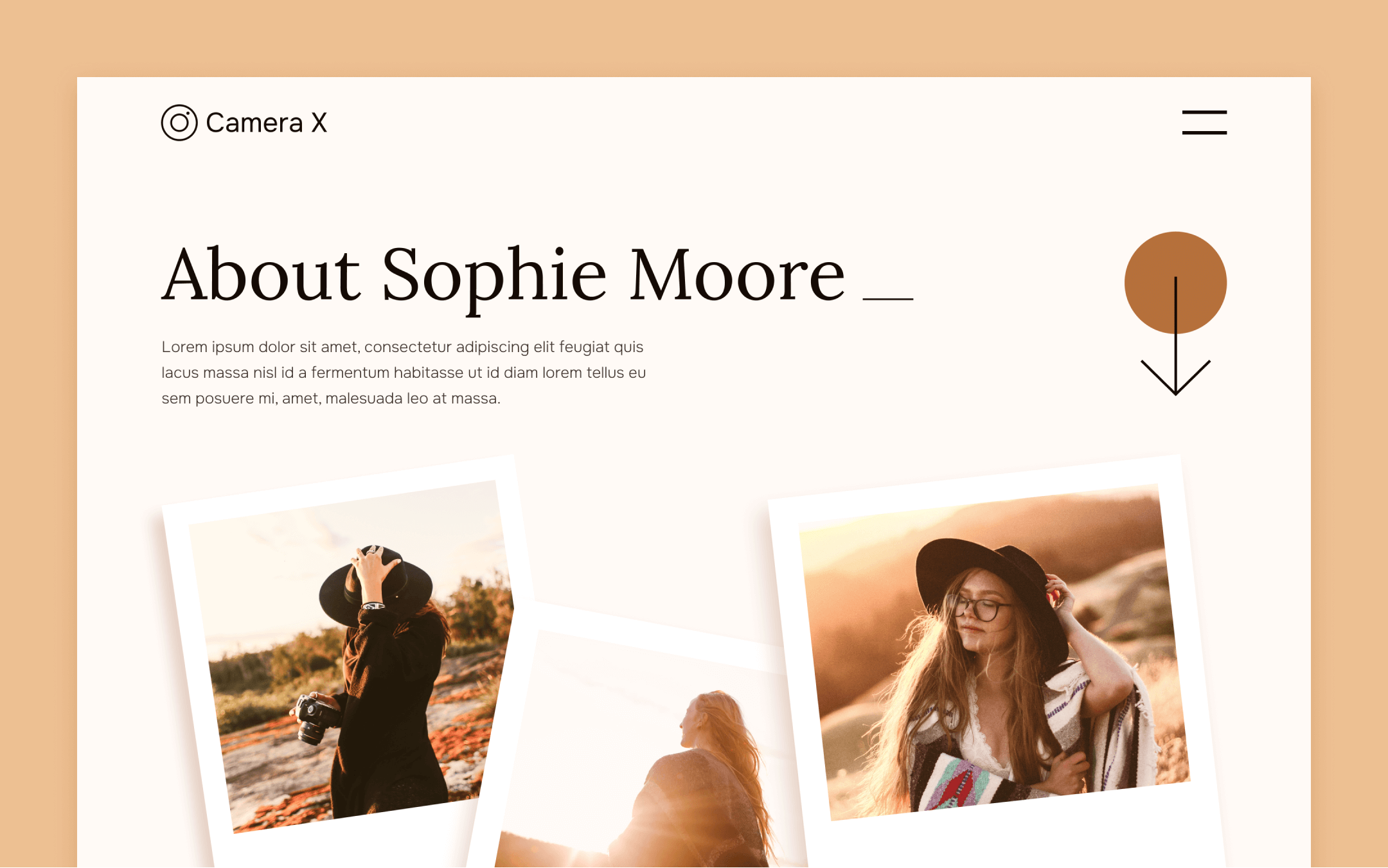 Camera X Webflow Template