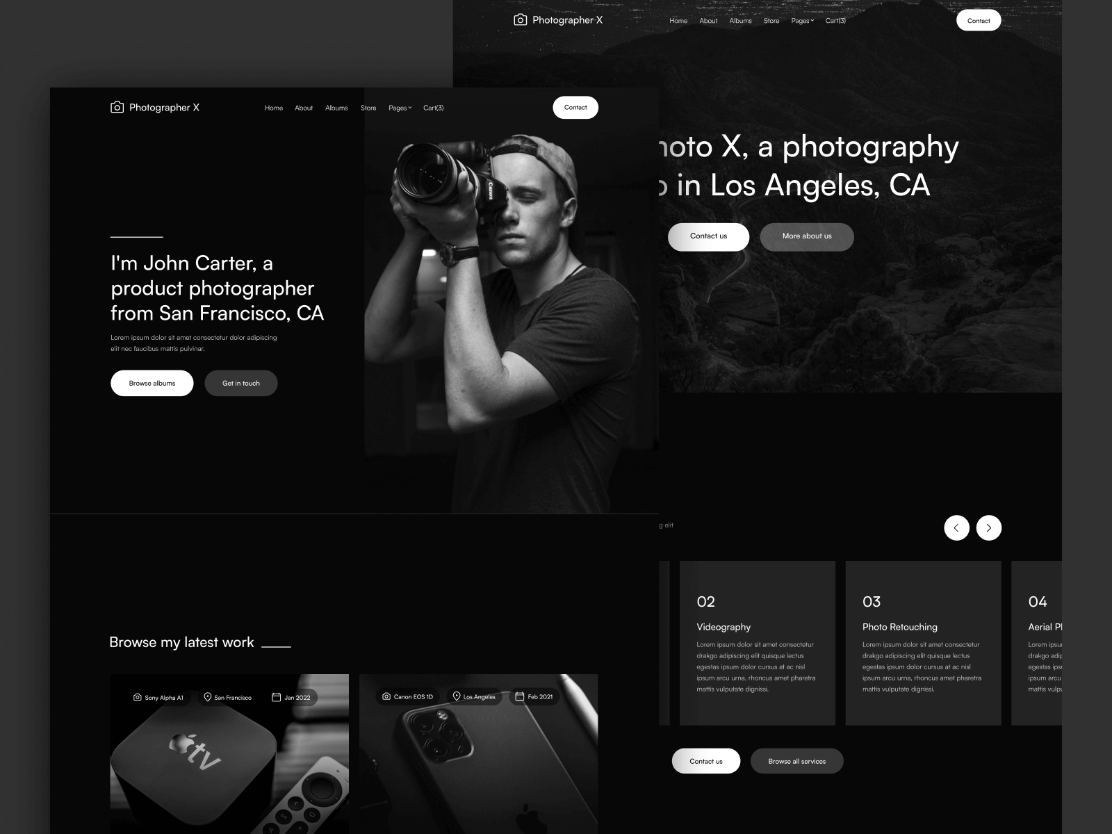 Photography Webflow Template