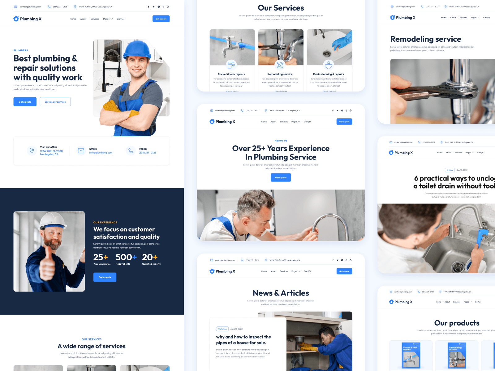 Plumbing Services Webflow Theme