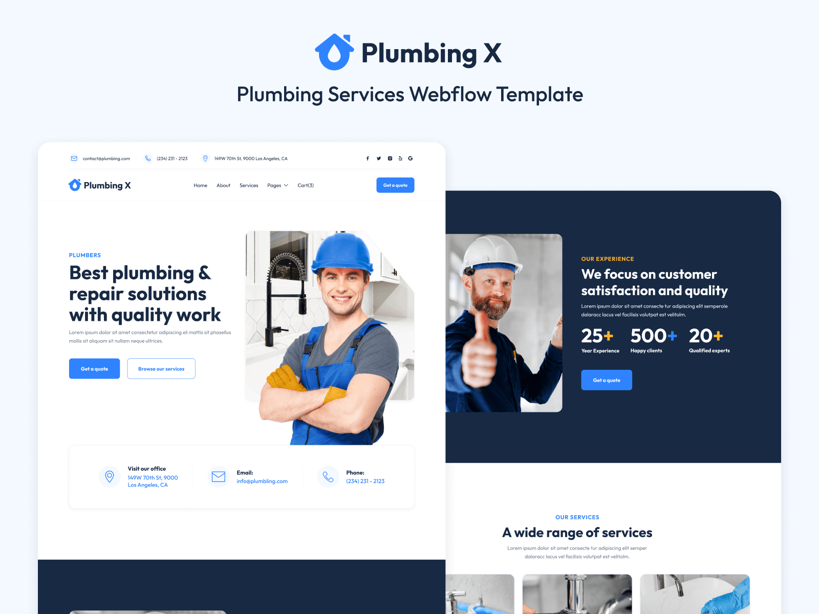 Plumbing Webflow Template