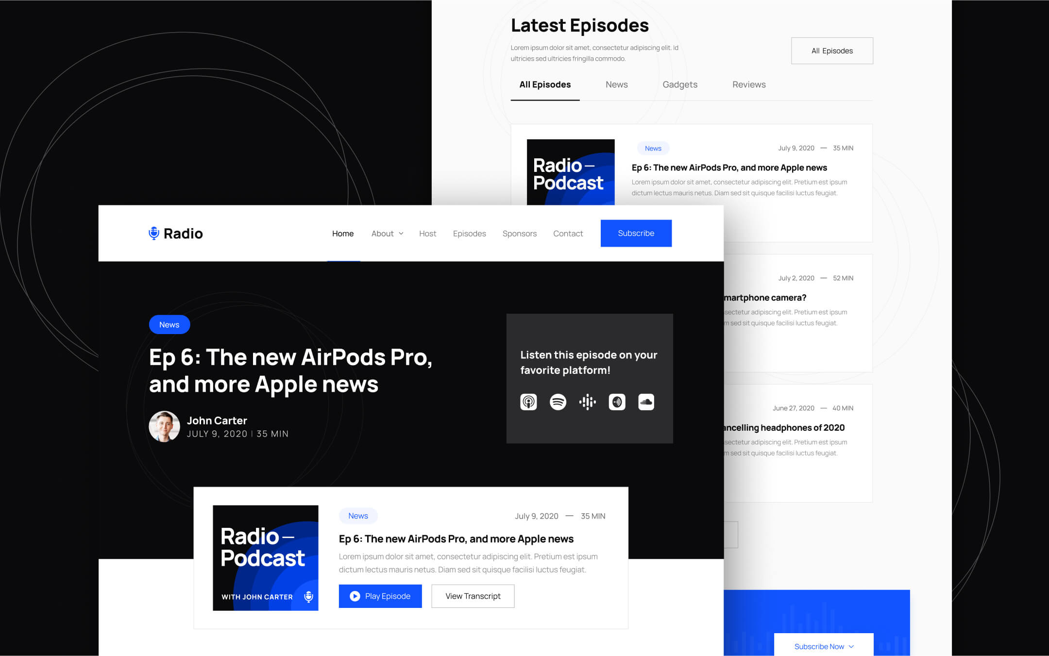 Radio Webflow Template