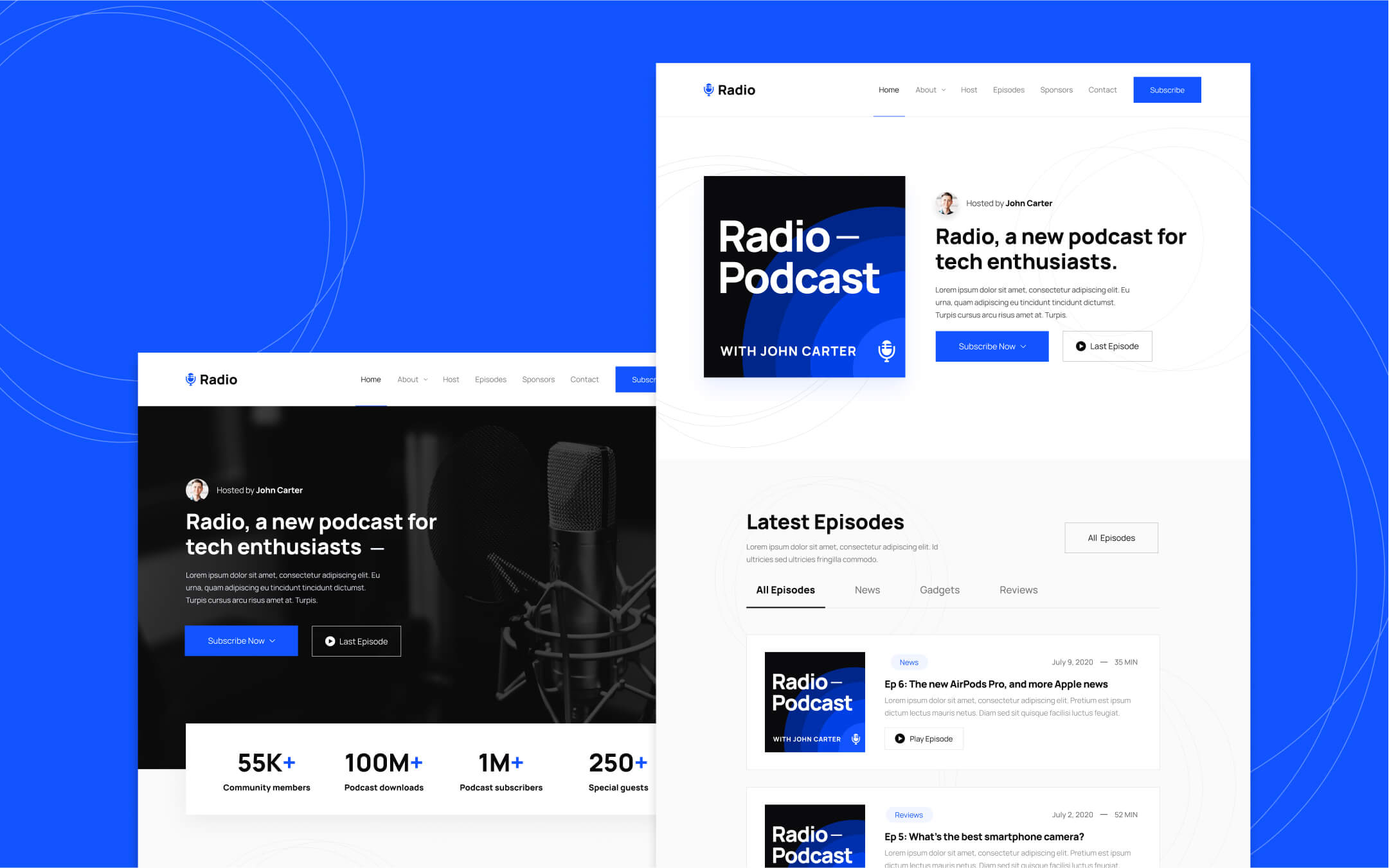 Podcast Webflow Template