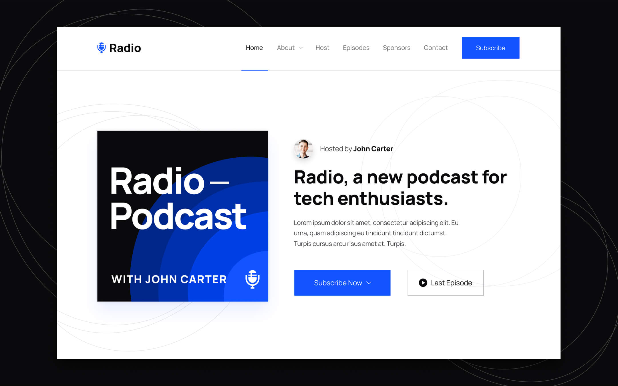 Radio Webflow Template