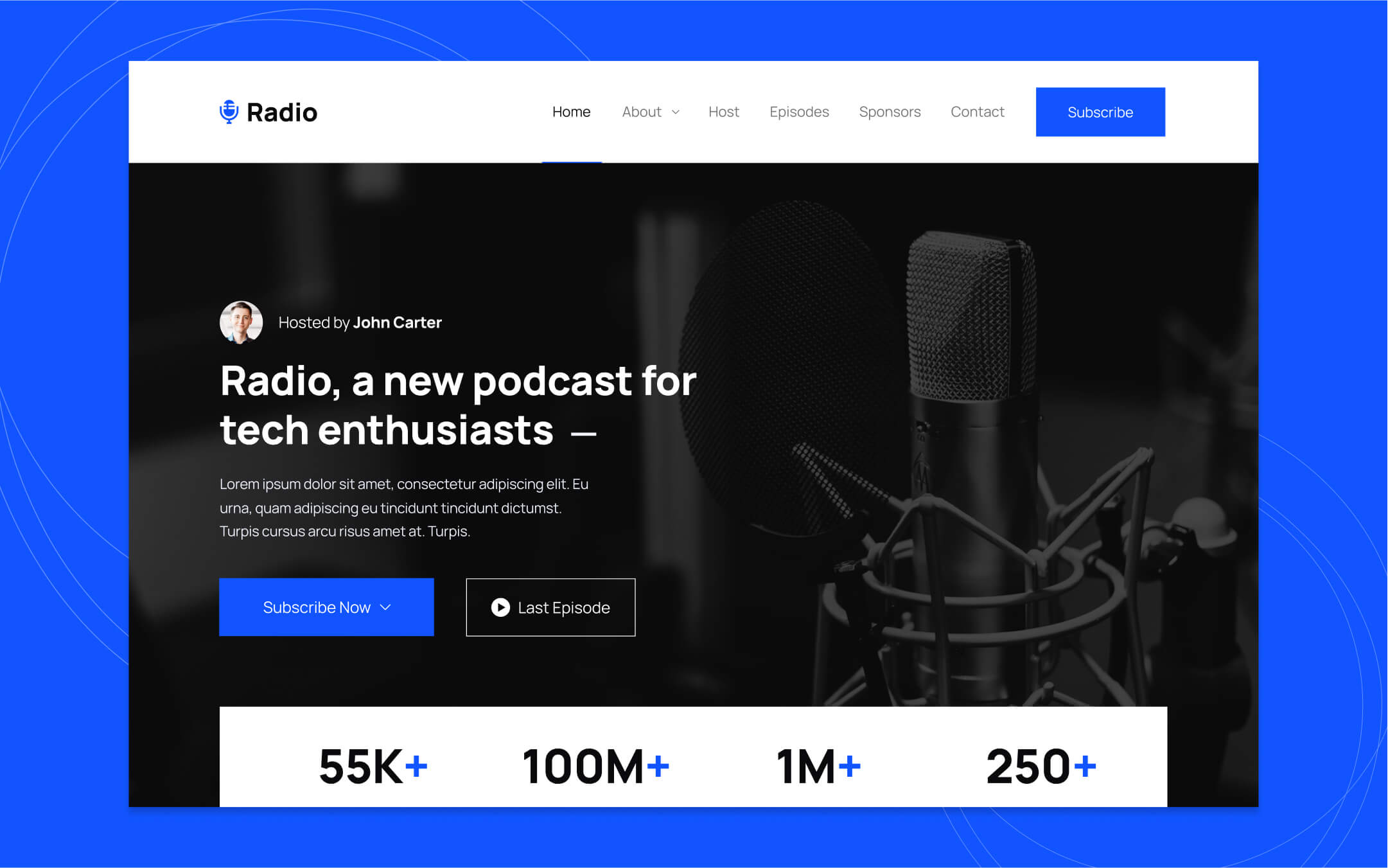 Radio Webflow Template