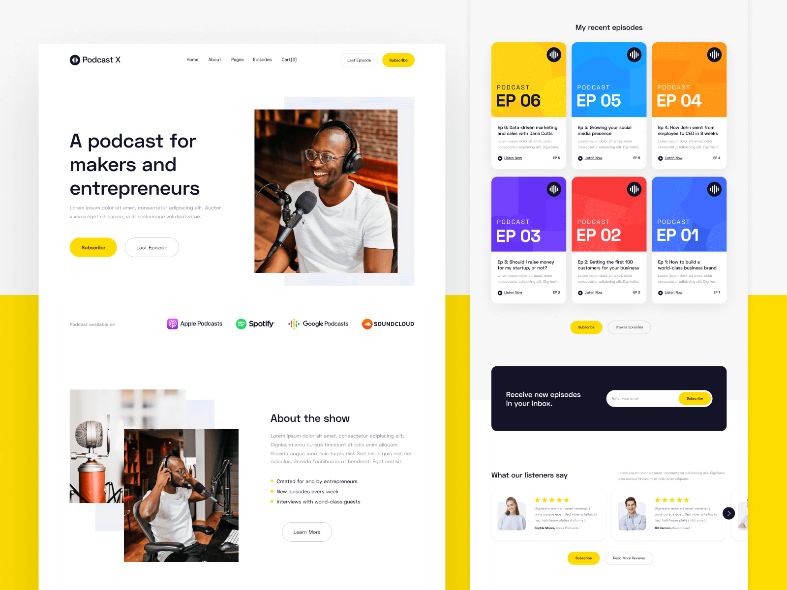 Podcast Webflow Template