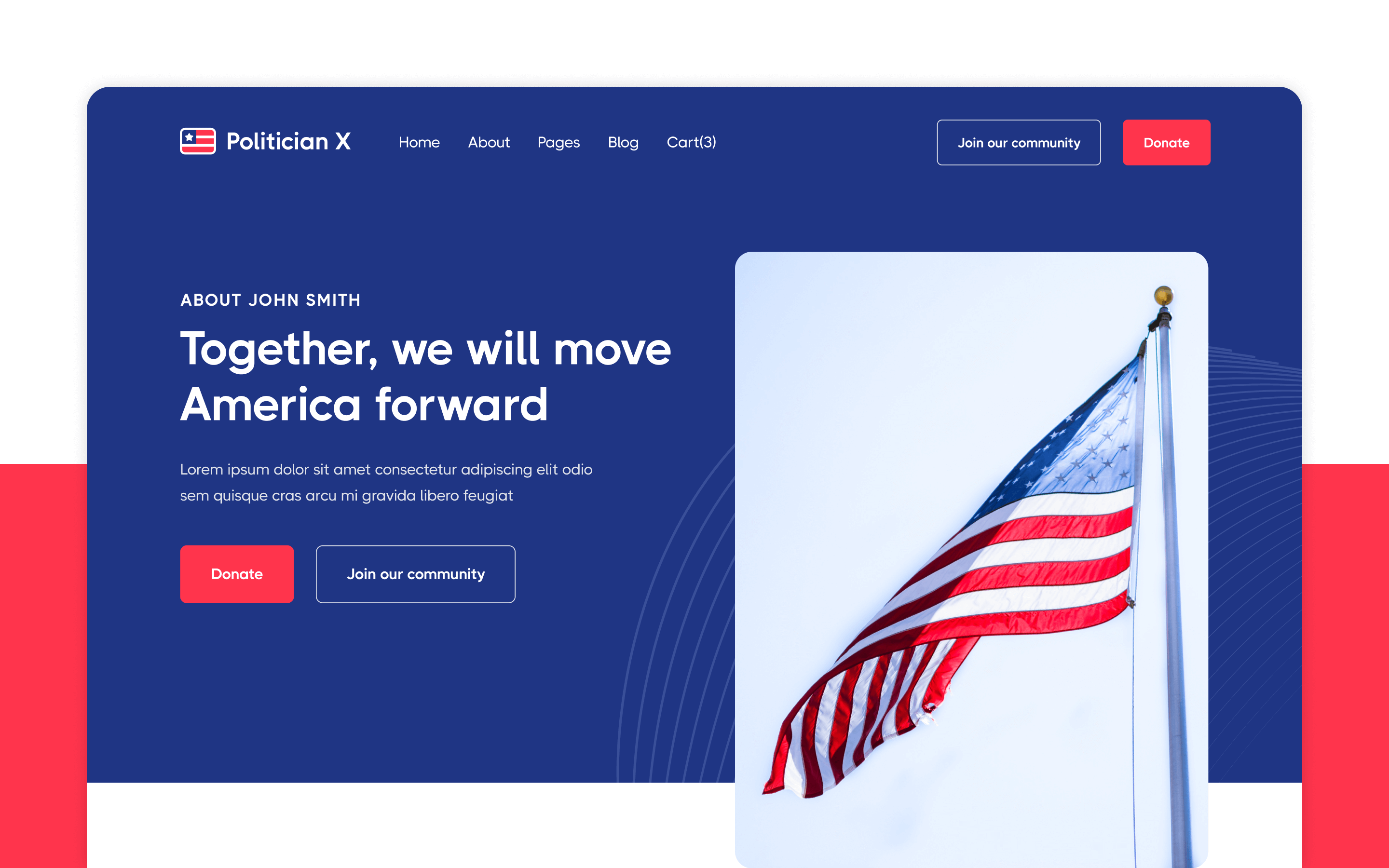 Politician X Webflow Template