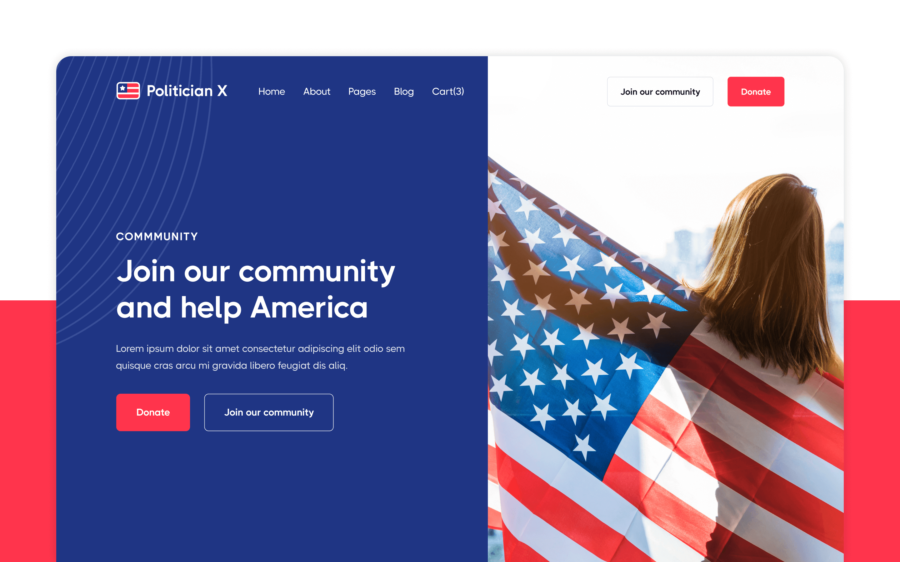 Politician X Webflow Template