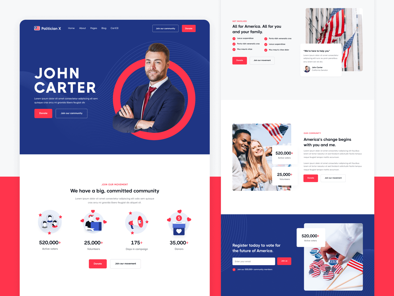 Political Webflow Template