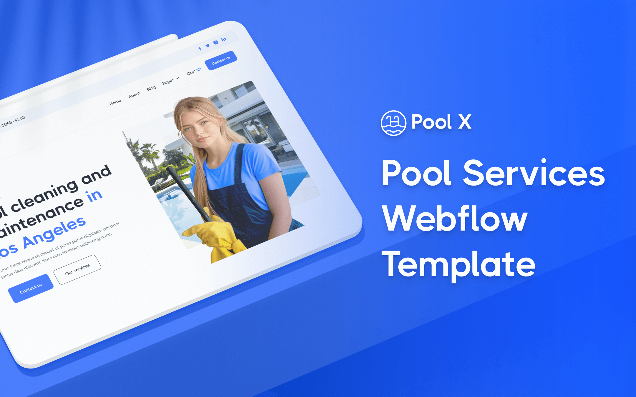Pool Services Webflow Template