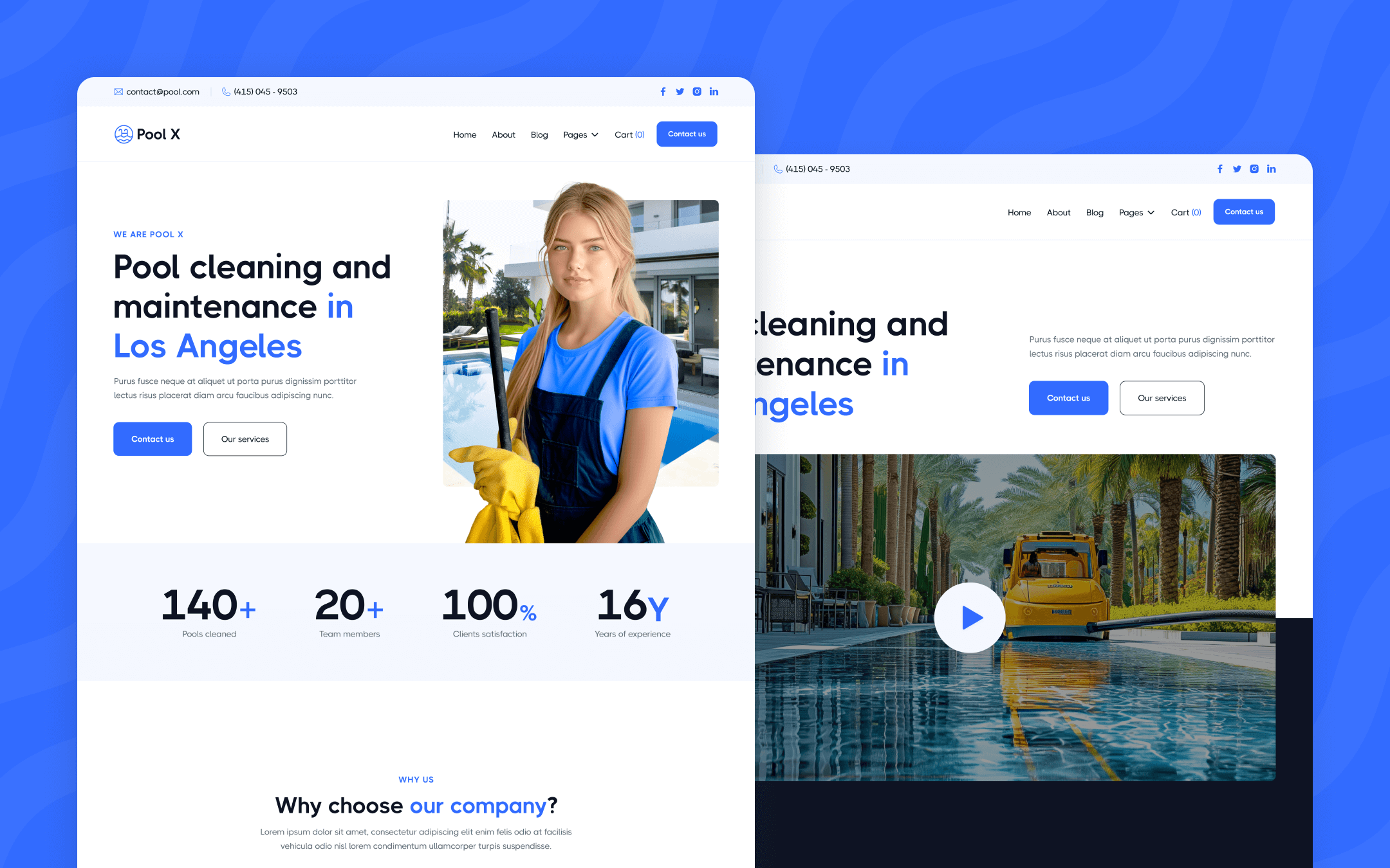 Pools X Webflow Template