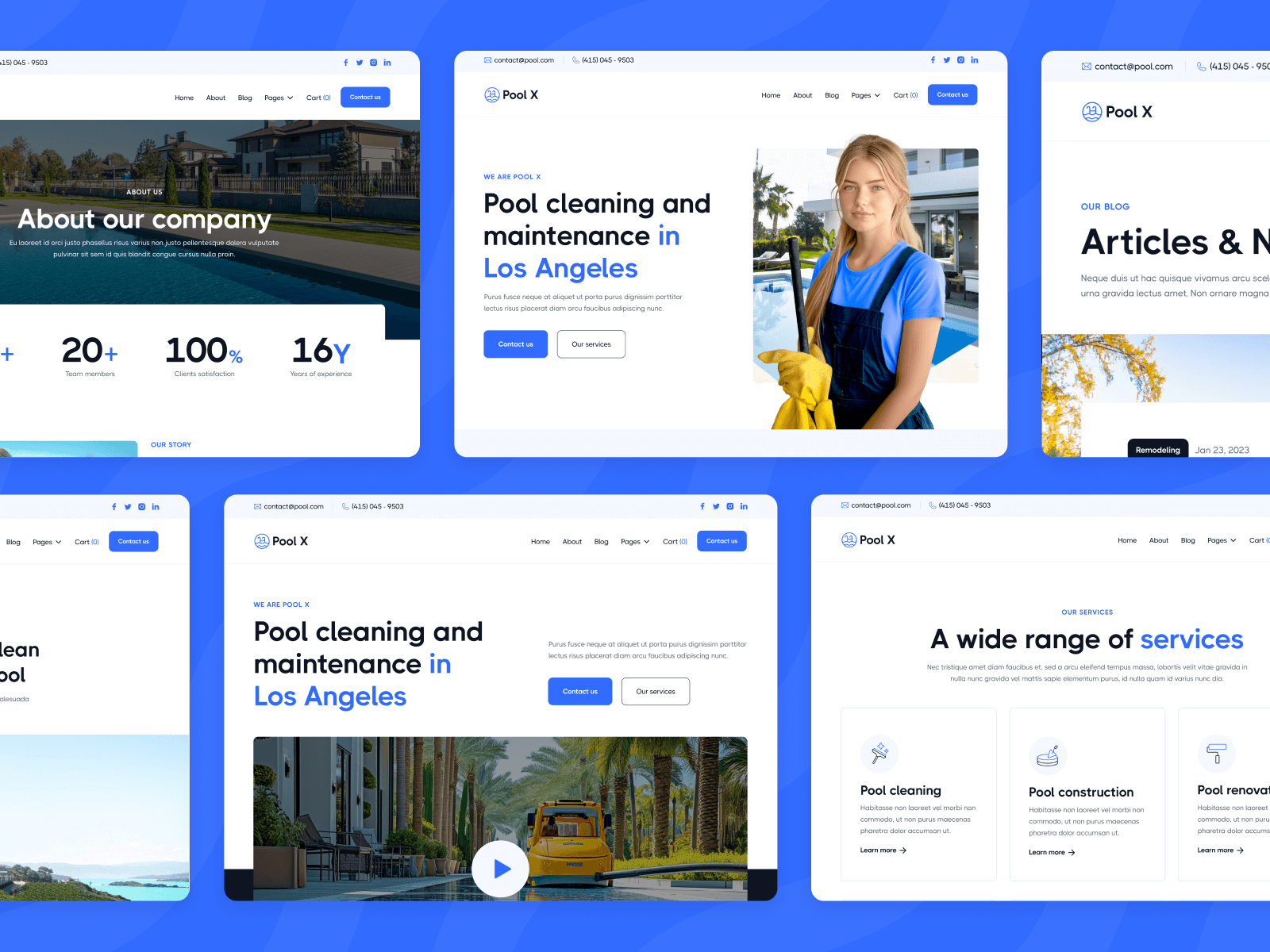 Pool Maintenance Webflow Template
