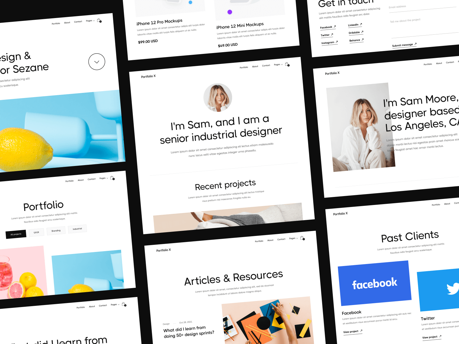 Design Portfolio Webflow Template