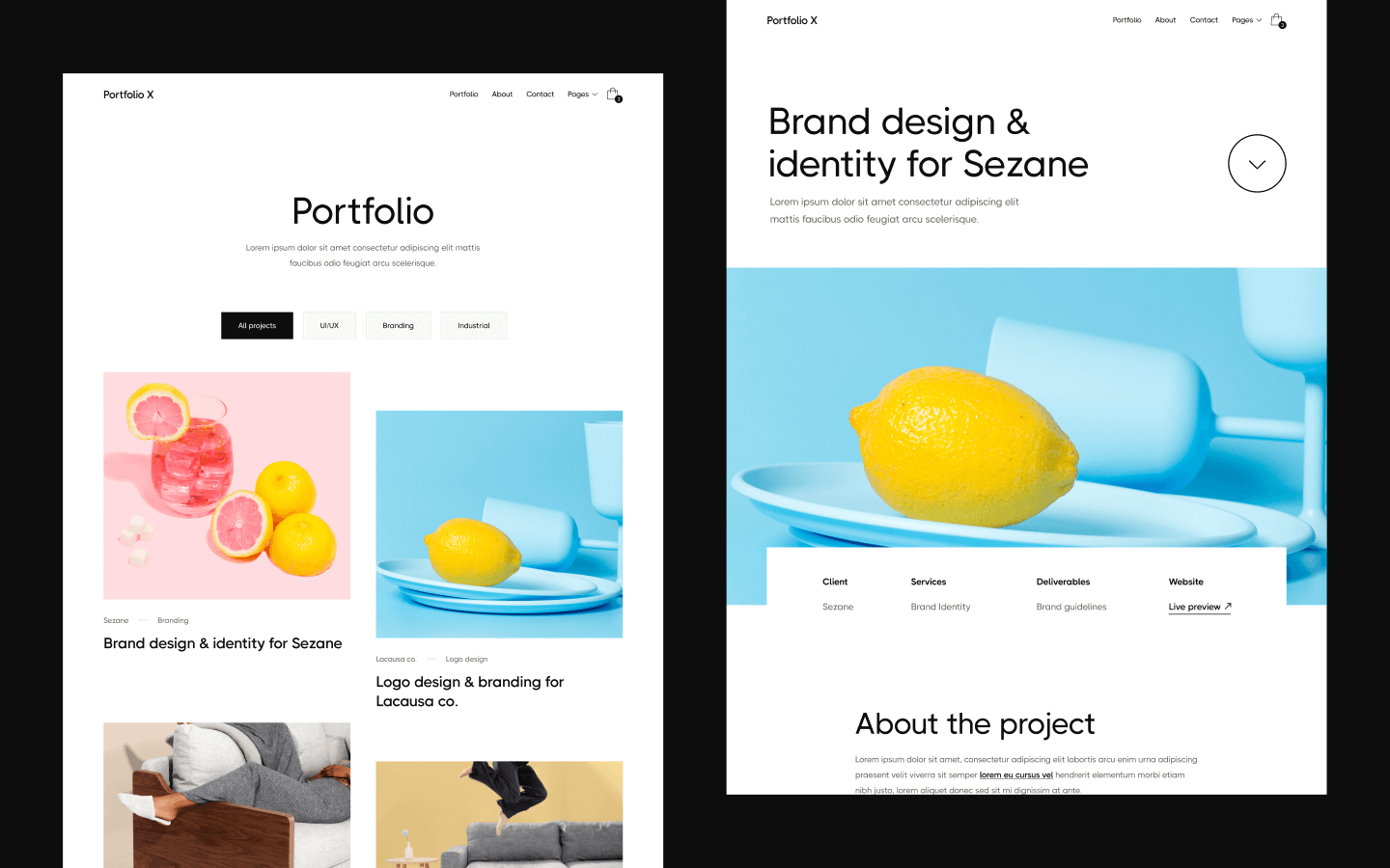 Portfolio X Webflow Template
