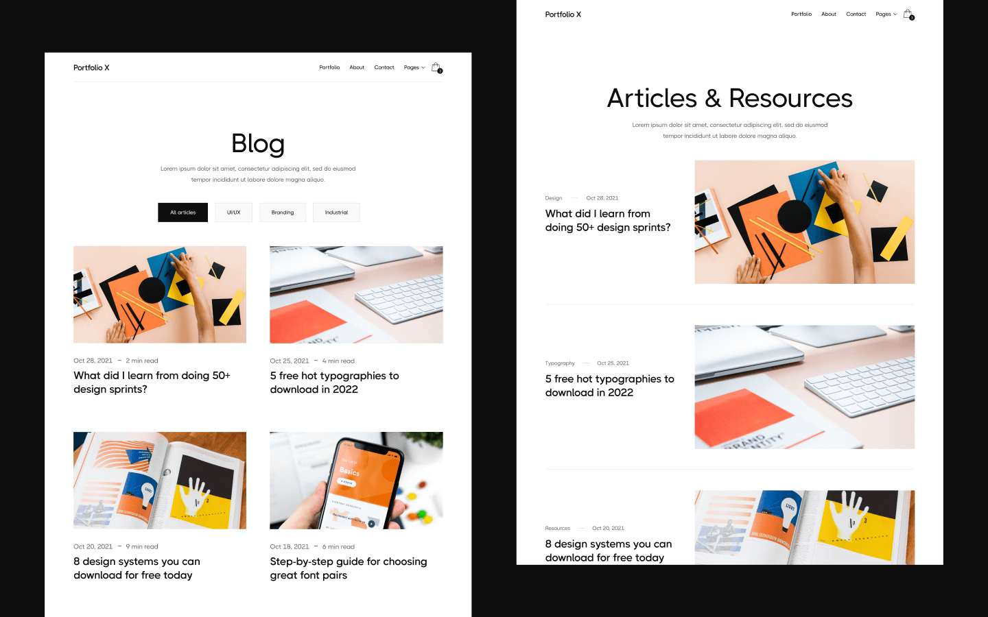 Portfolio X Webflow Template