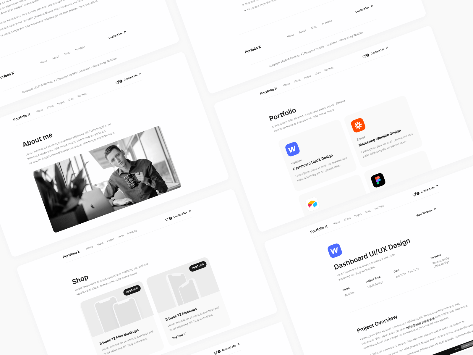 Minimal Portfolio Webflow Template