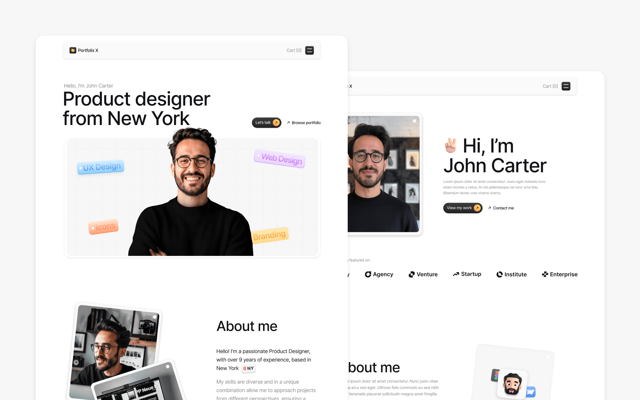 Portfolix X Webflow Template