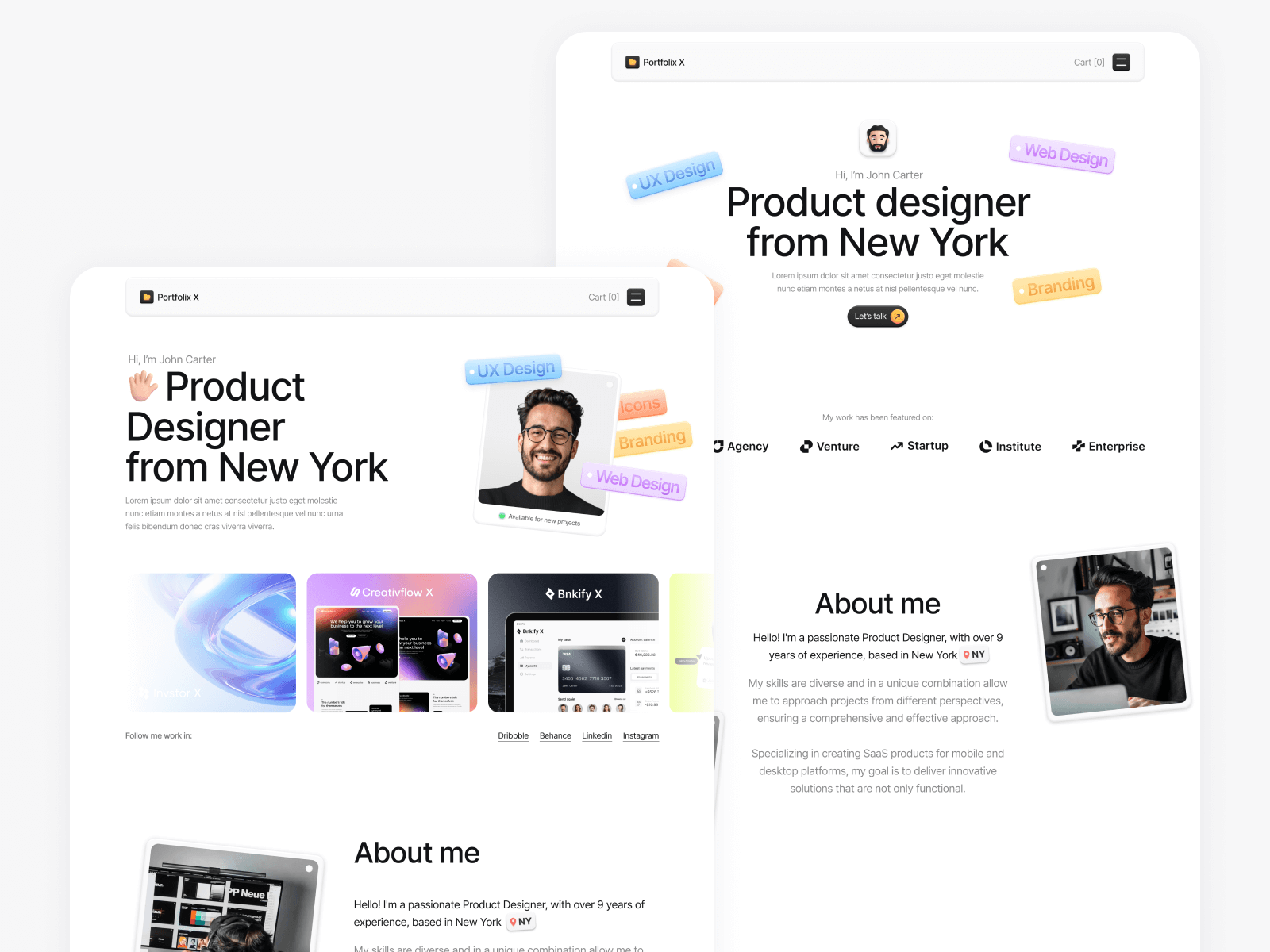 Portfolio Webflow Theme