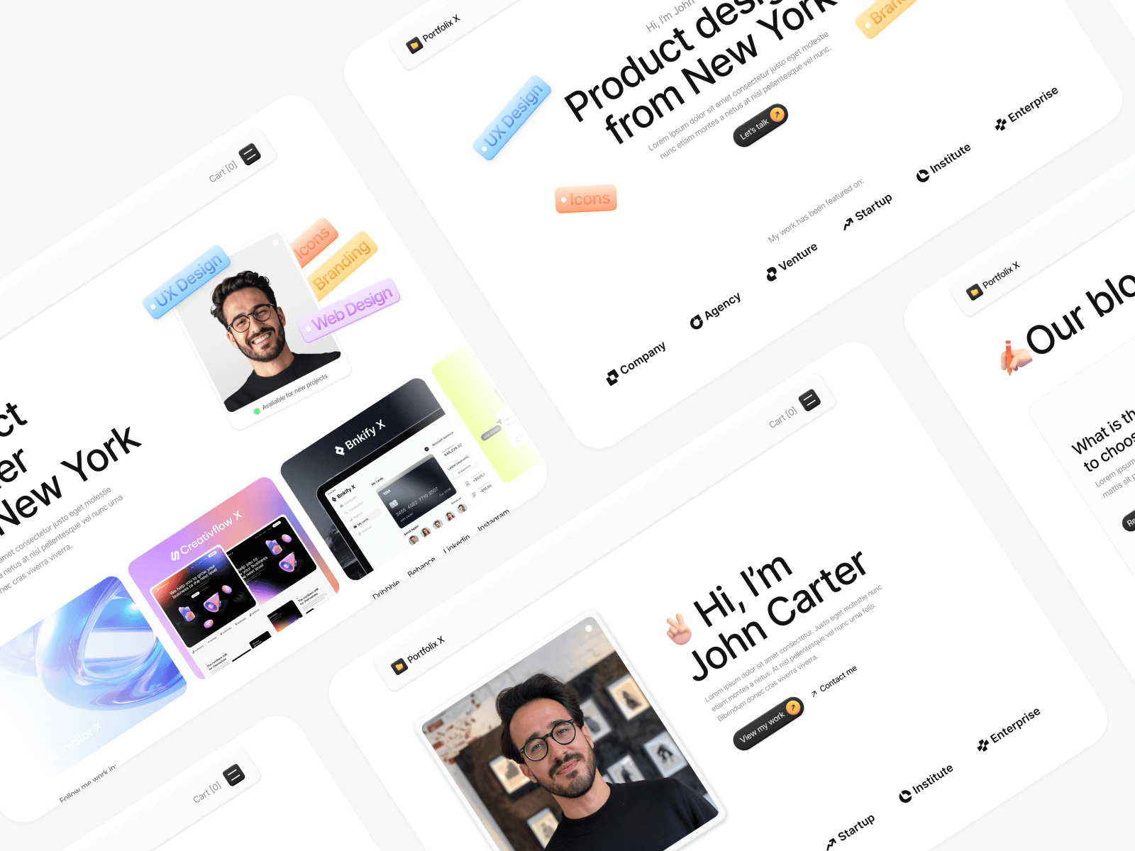 Freelancer Portfolio Webflow Template