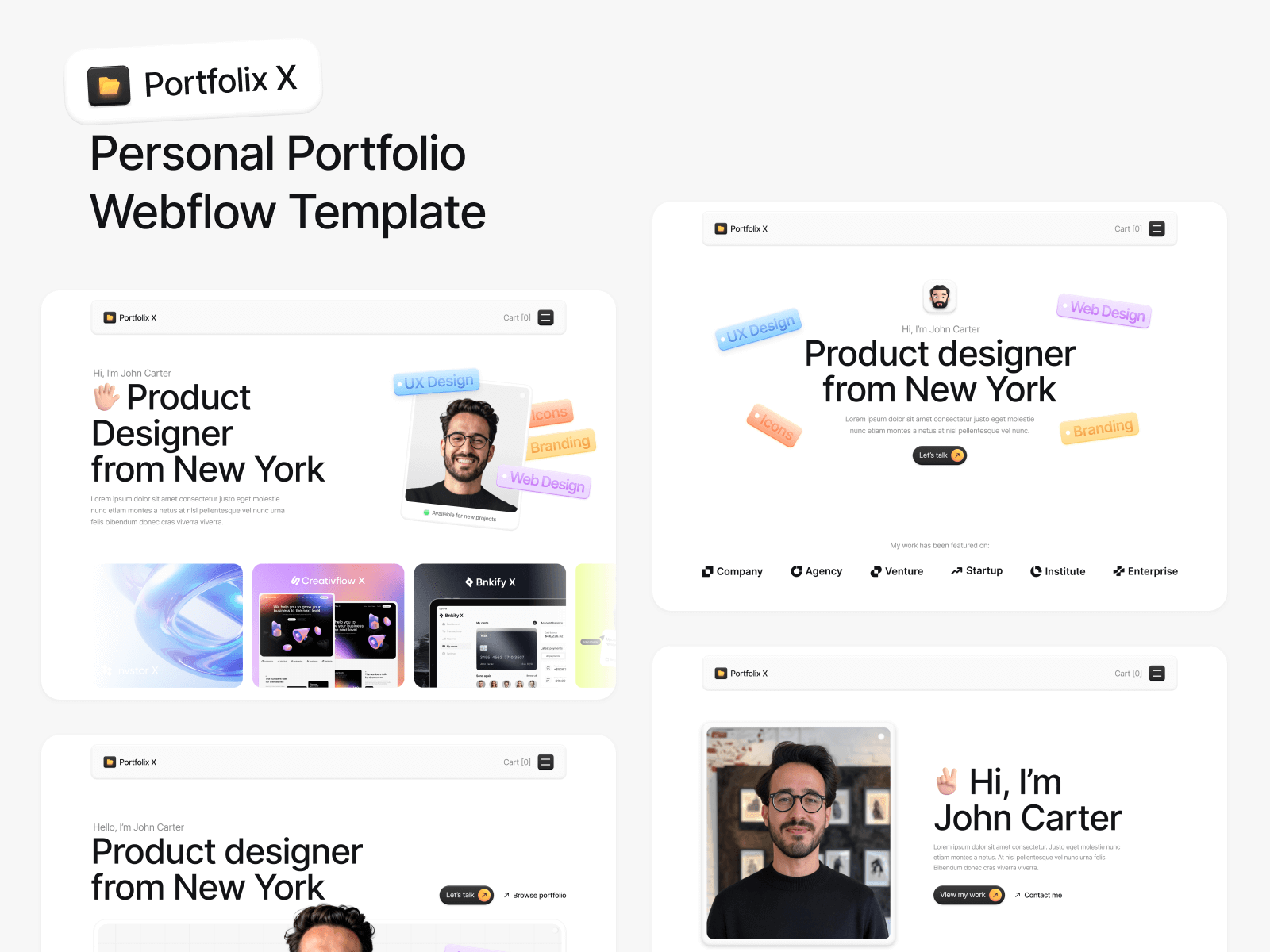 Personal Portfolio Webflow Template