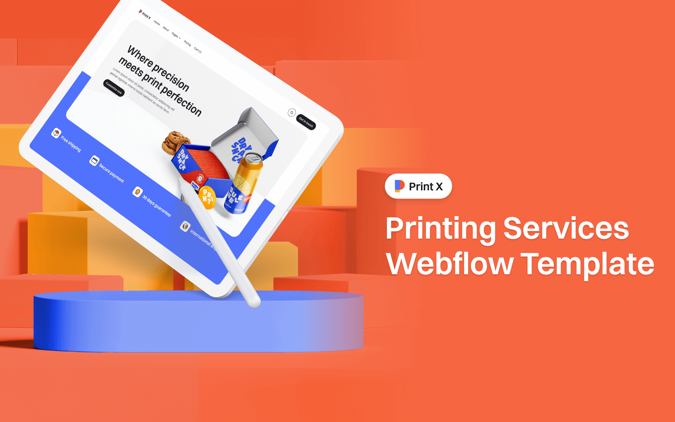 Print Services Webflow Template