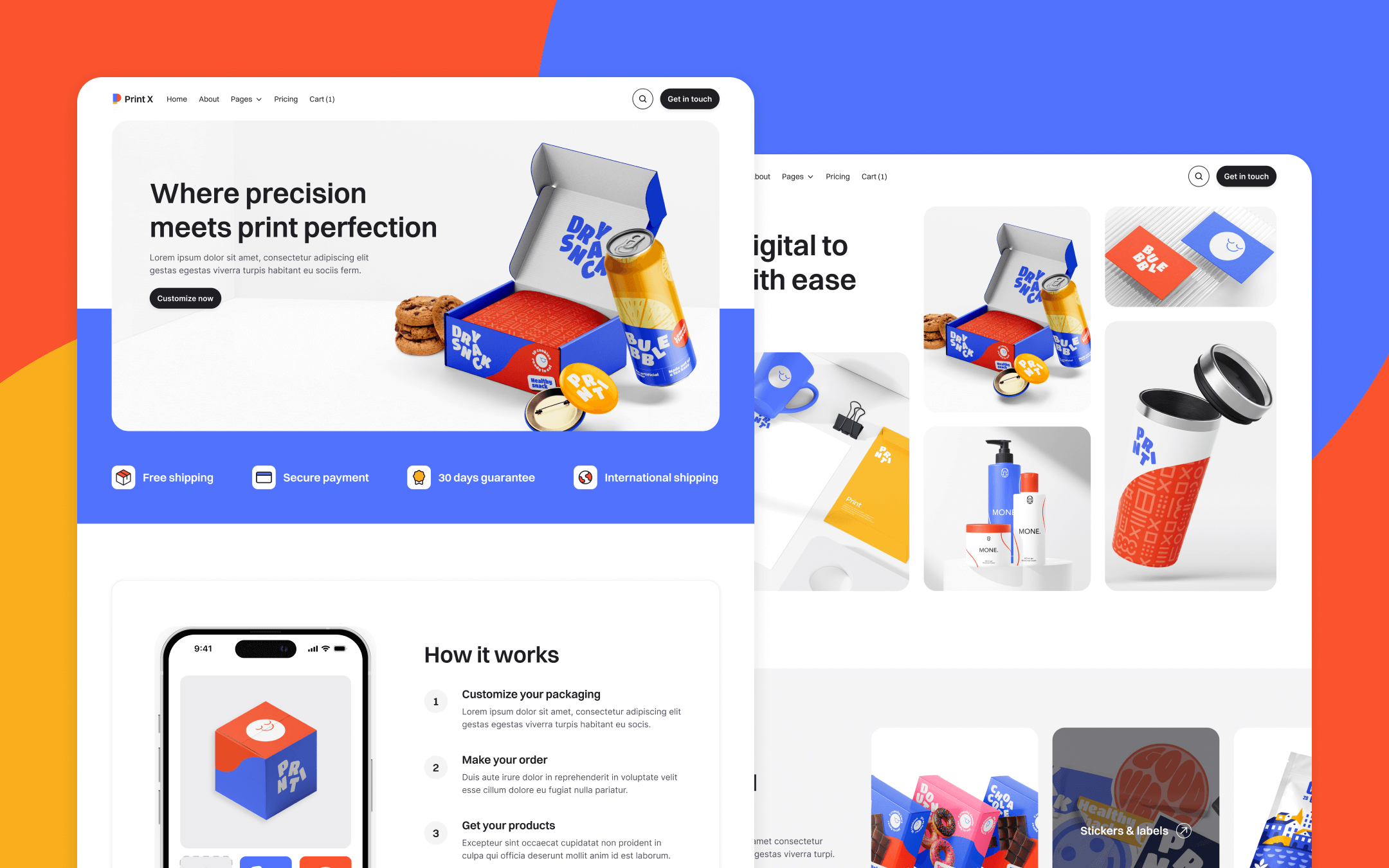 Print X Webflow Template