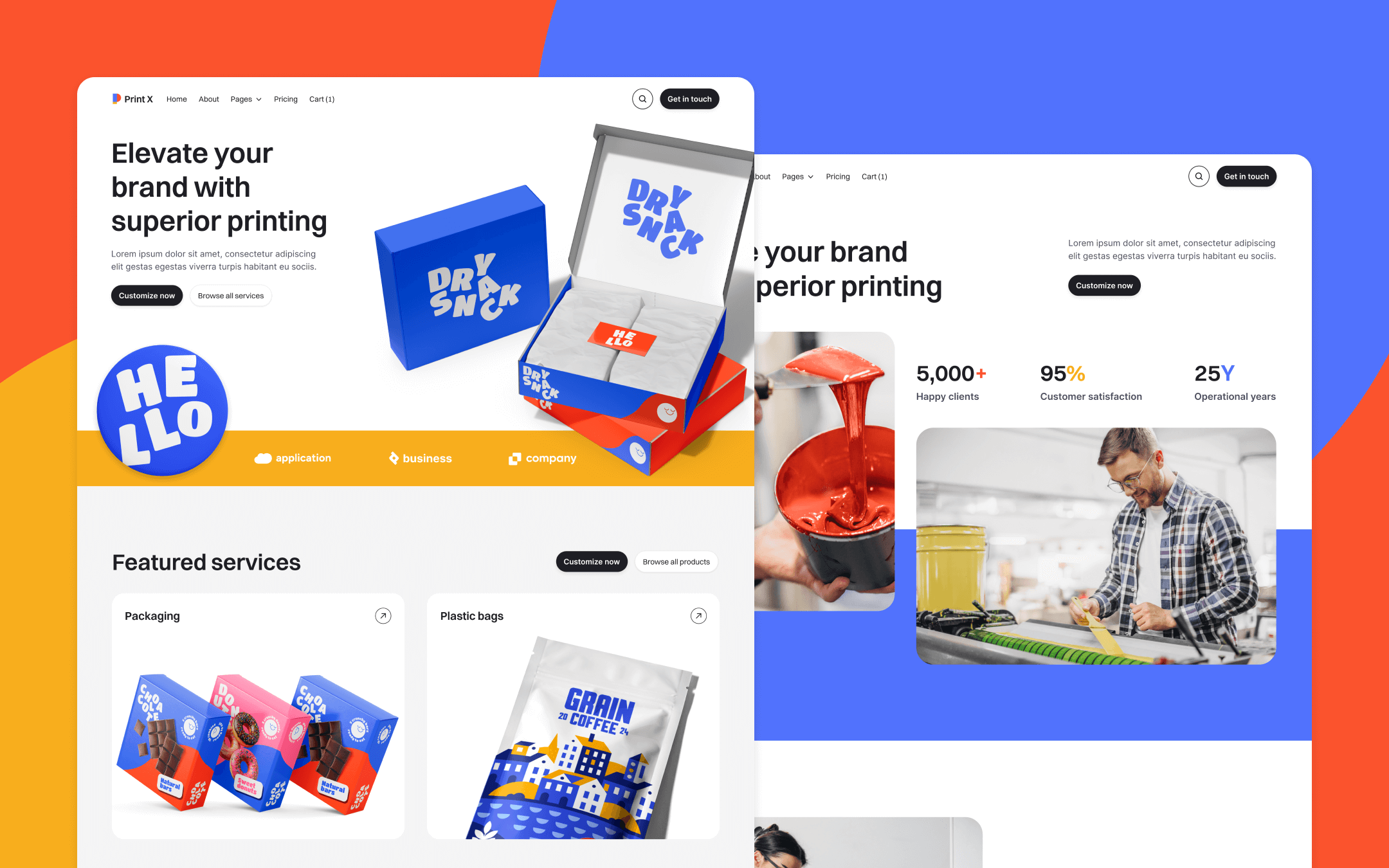 Print X Webflow Template