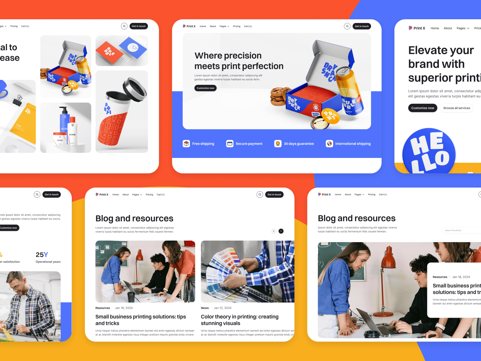 Printing Services Webflow Theme