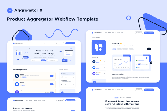 Product Aggregator Webflow Template