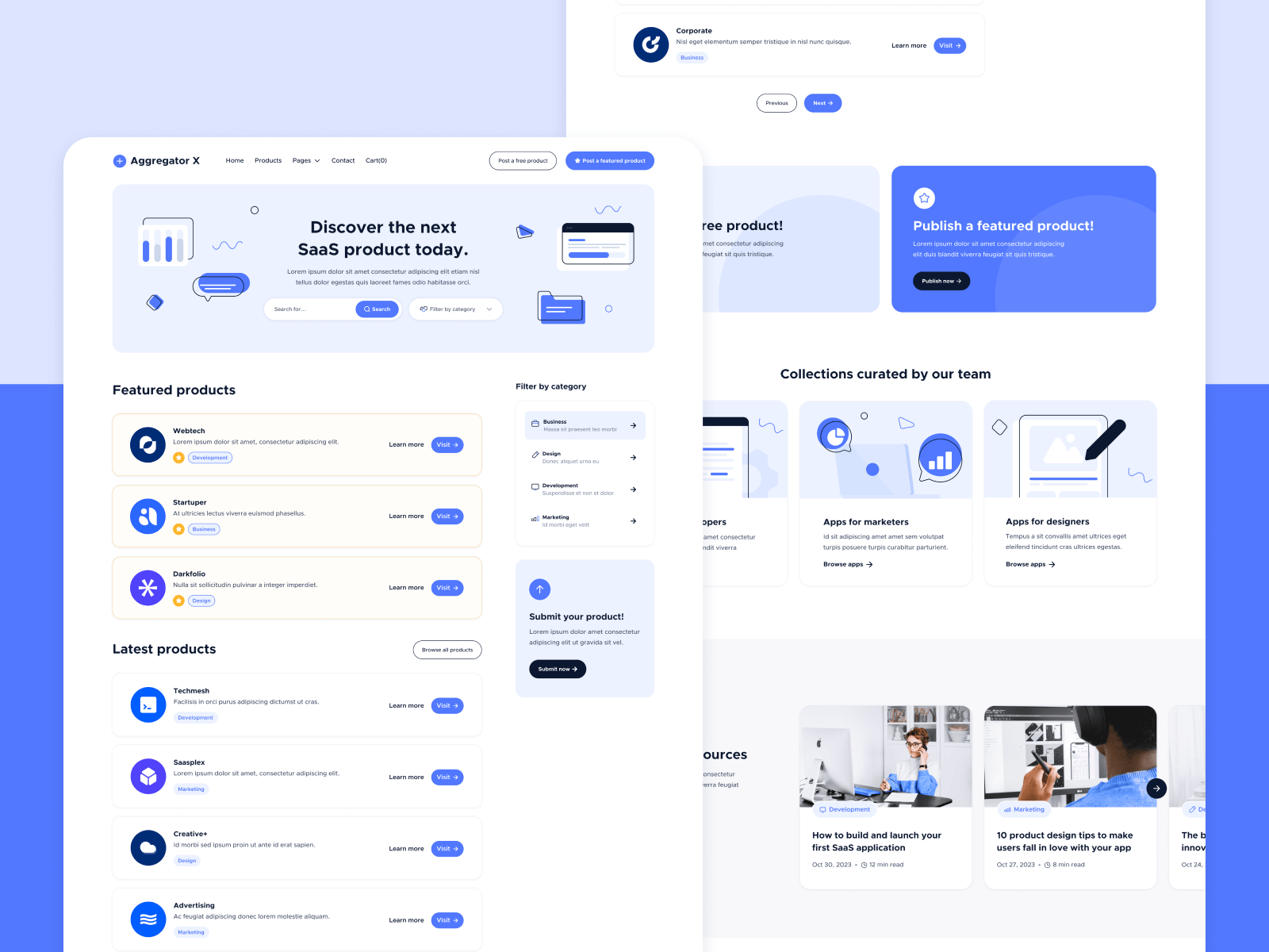 ProductHunt Webflow Template