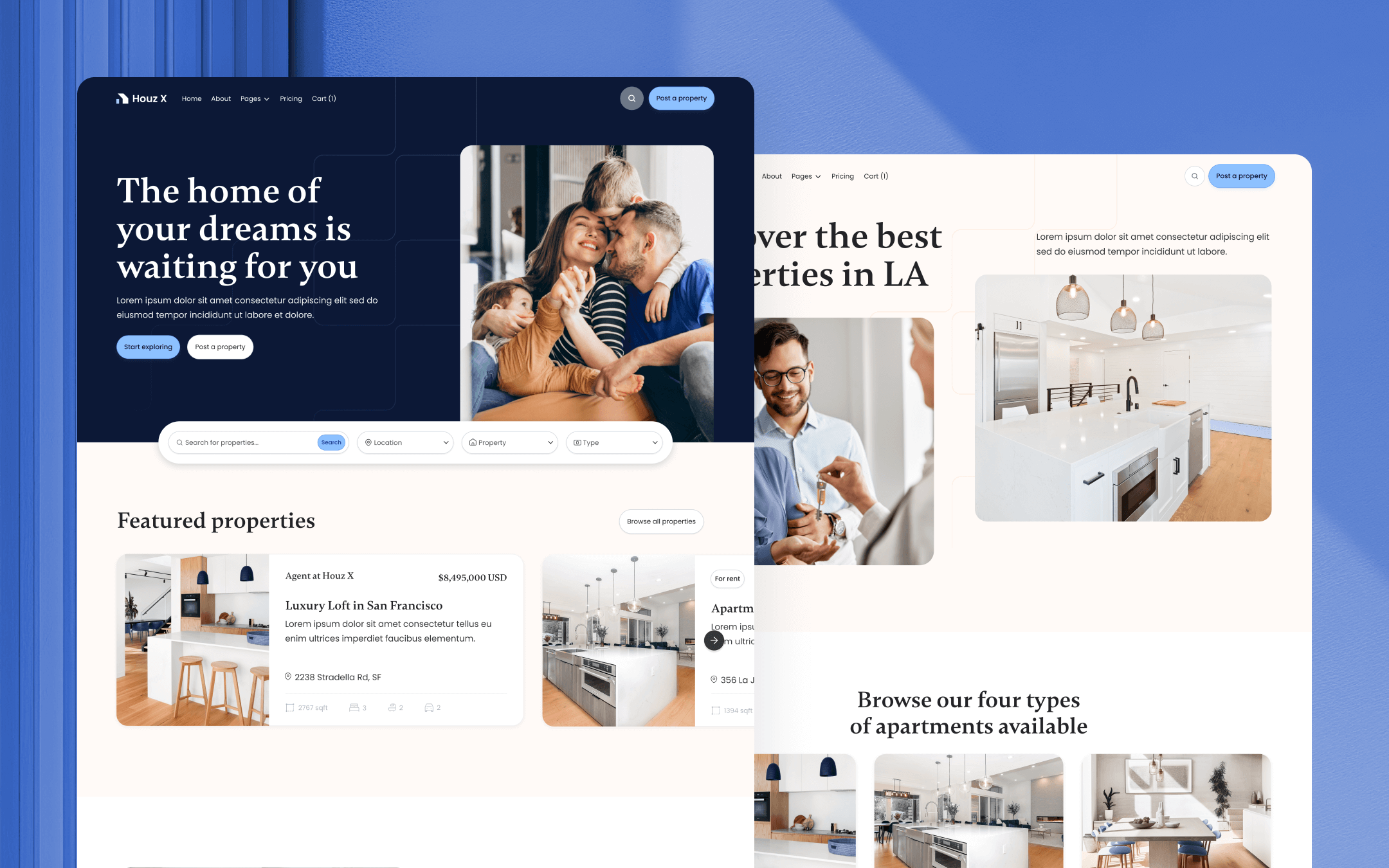 Houz X Webflow Template