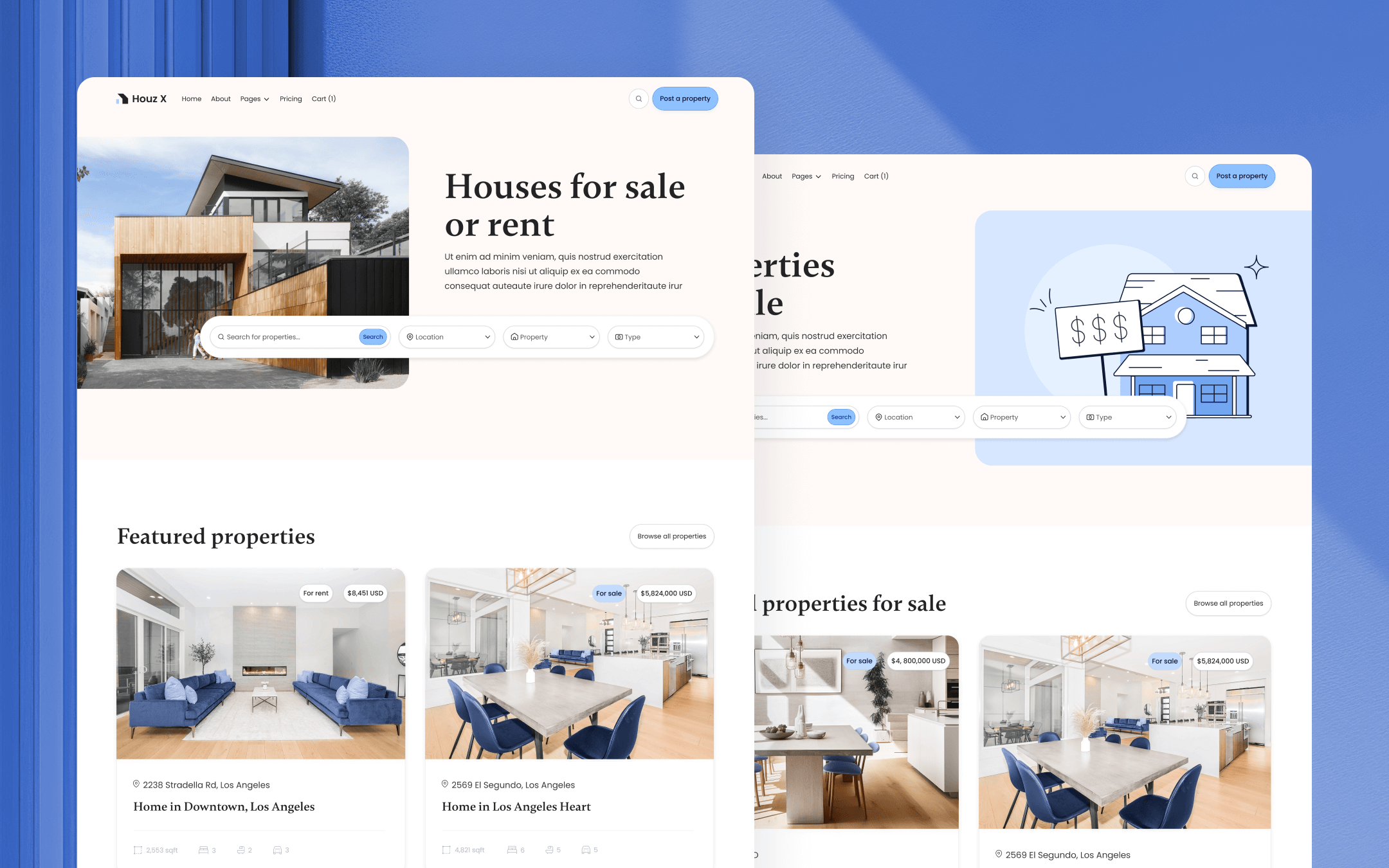 Houz X Webflow Template