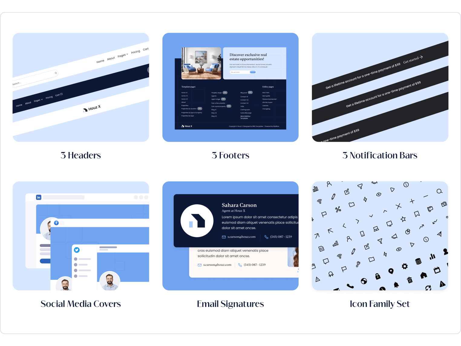 Houz X - Real Estate Webflow Template Benefits