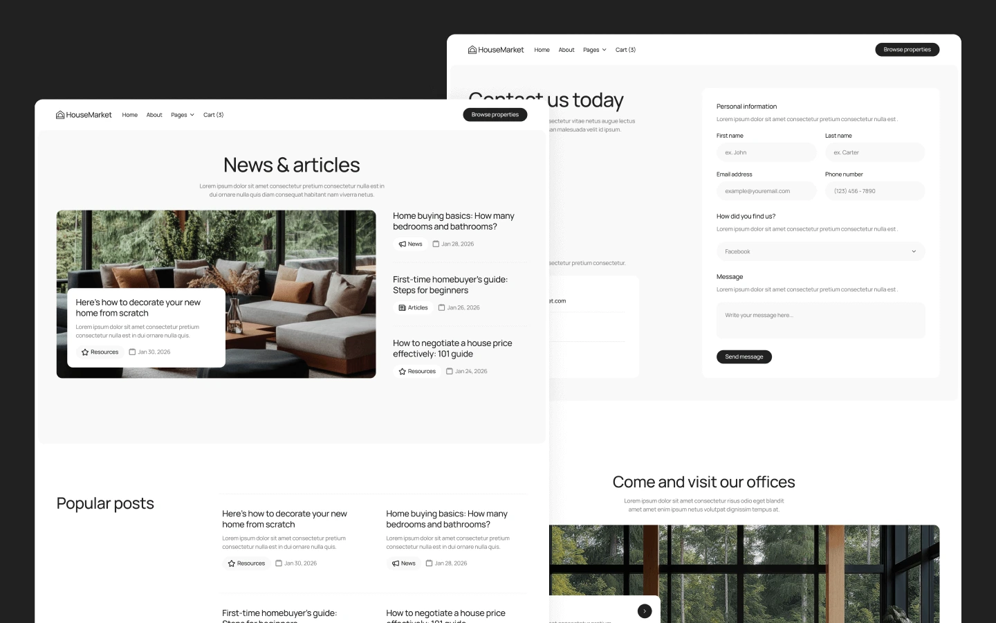 HouseMarket Webflow Template