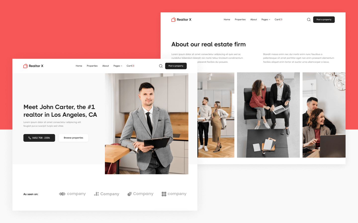 Realtor X Webflow Template