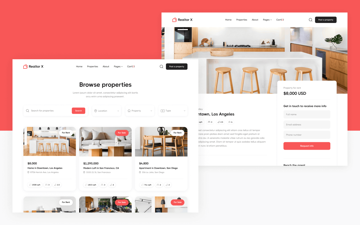 Realtor X Webflow Template