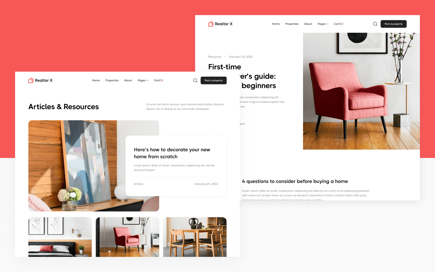 Realtor X Webflow Template