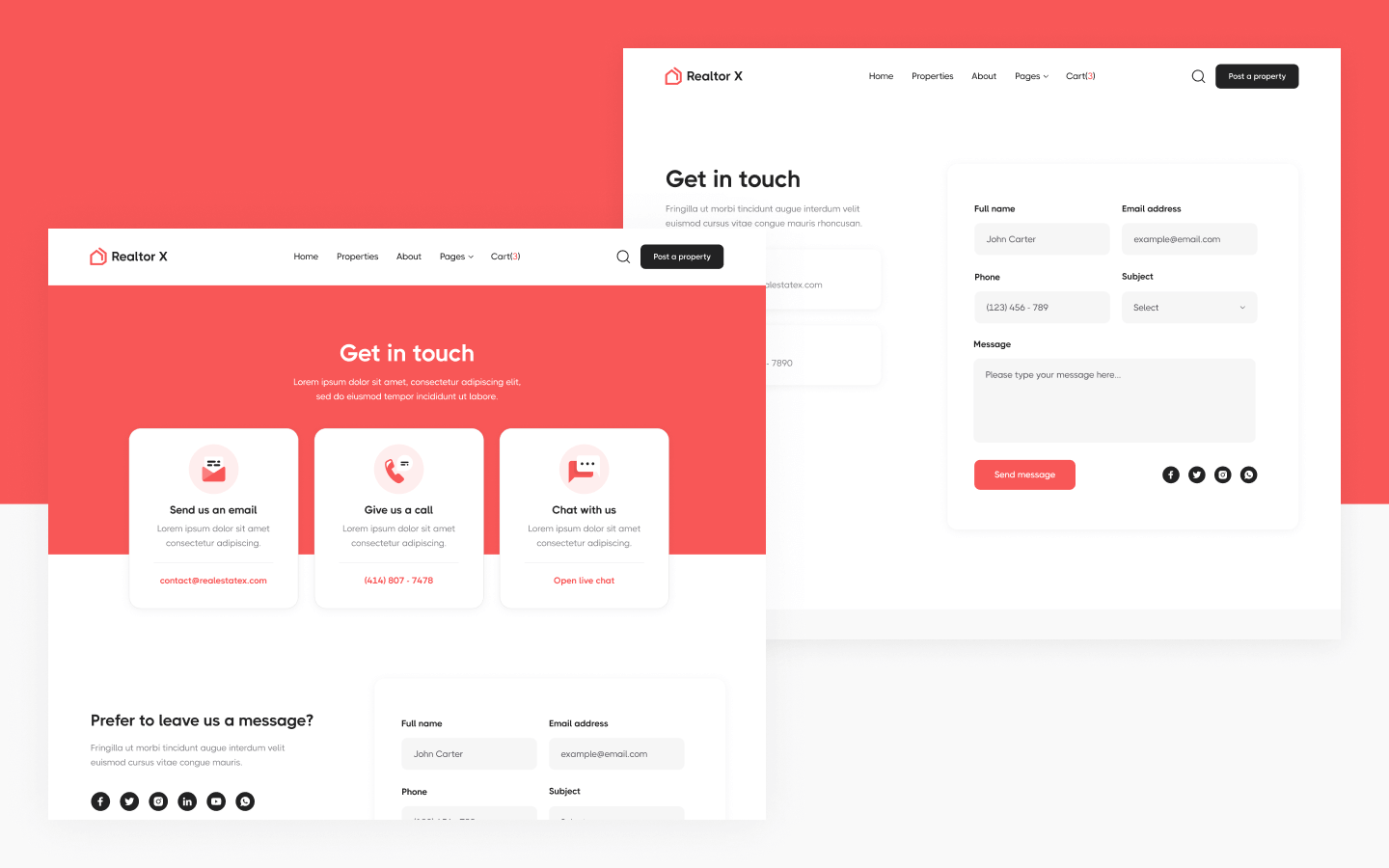 Realtor X Webflow Template