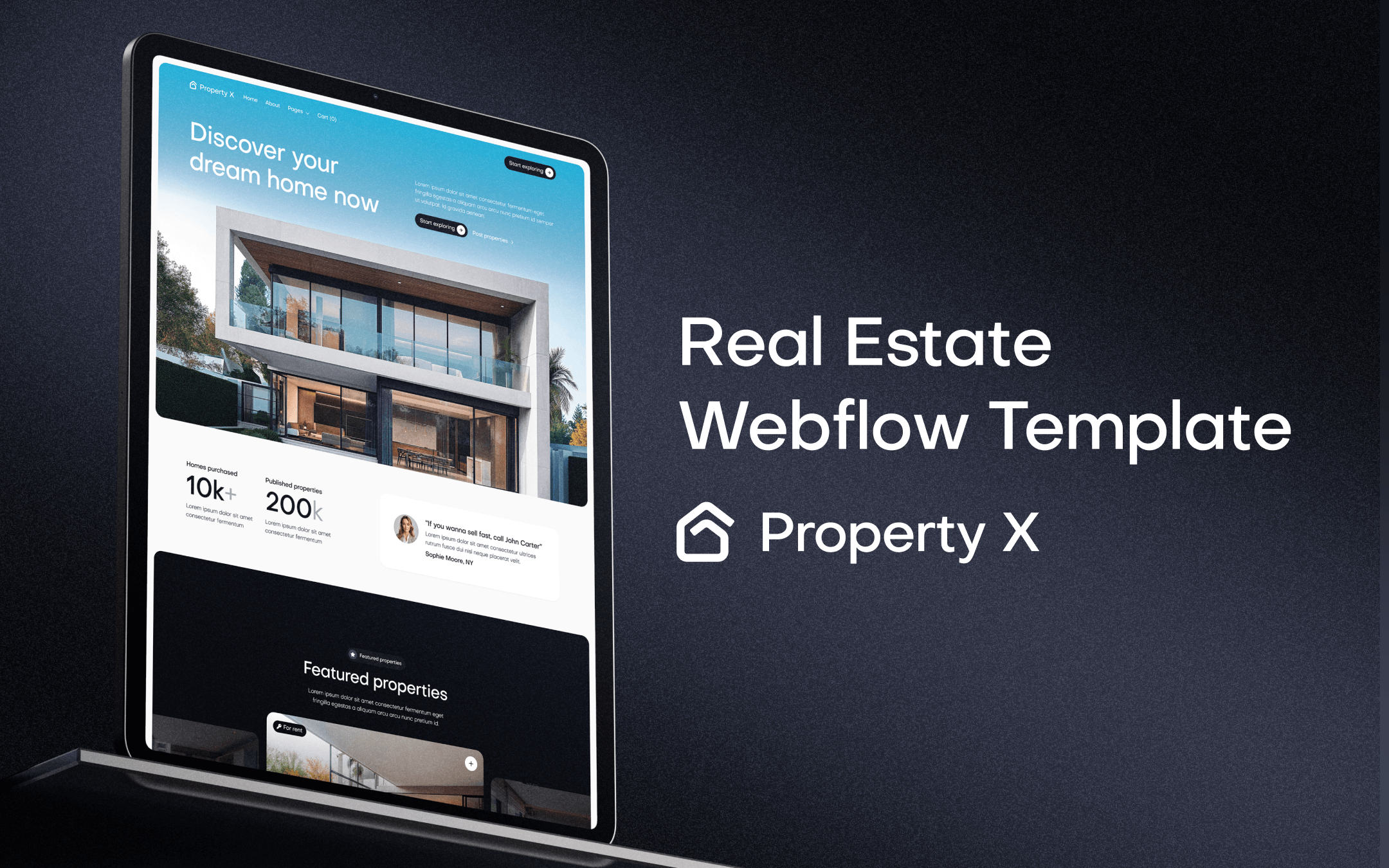 Real Estate Webflow Theme