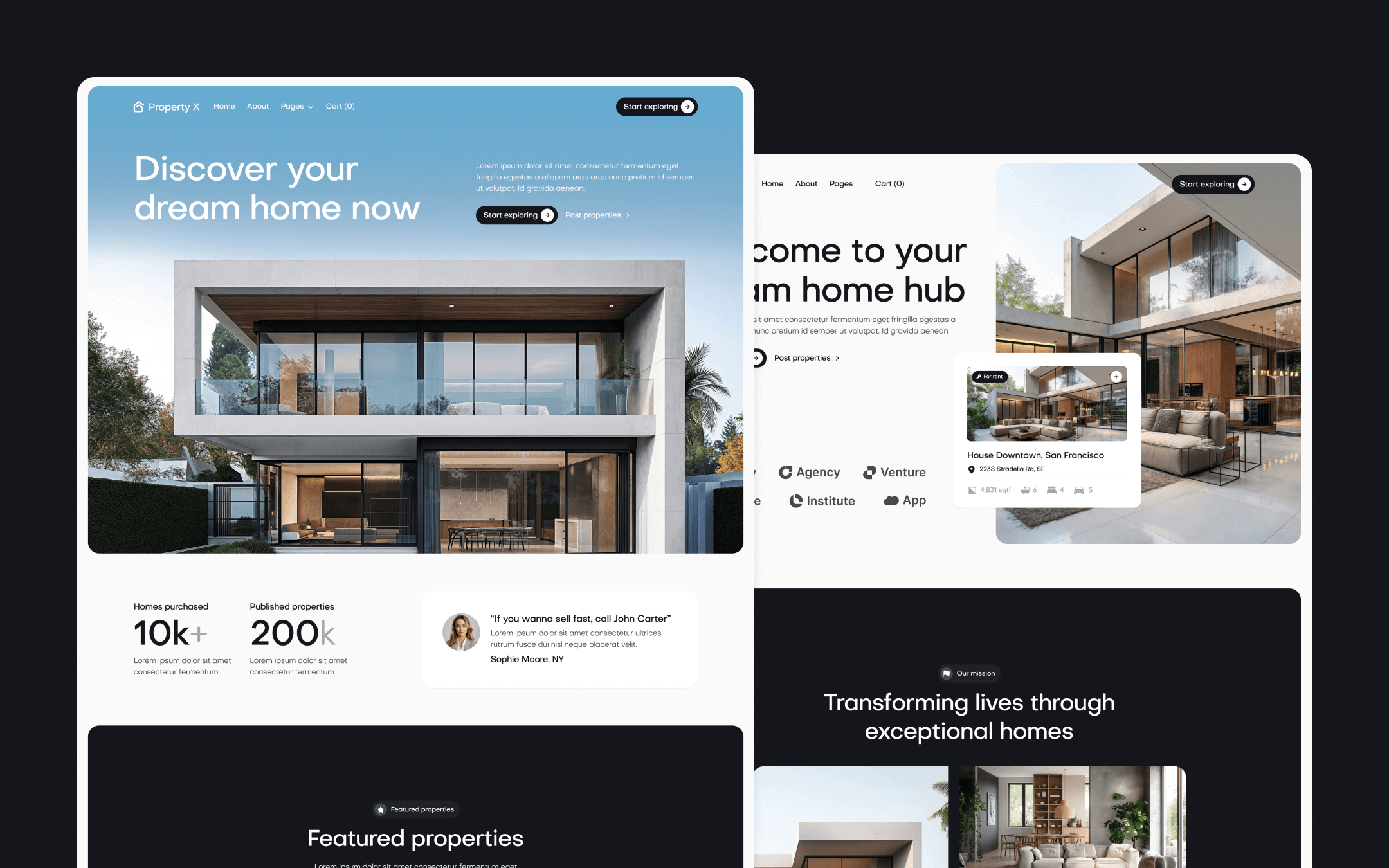 Property X Webflow Template