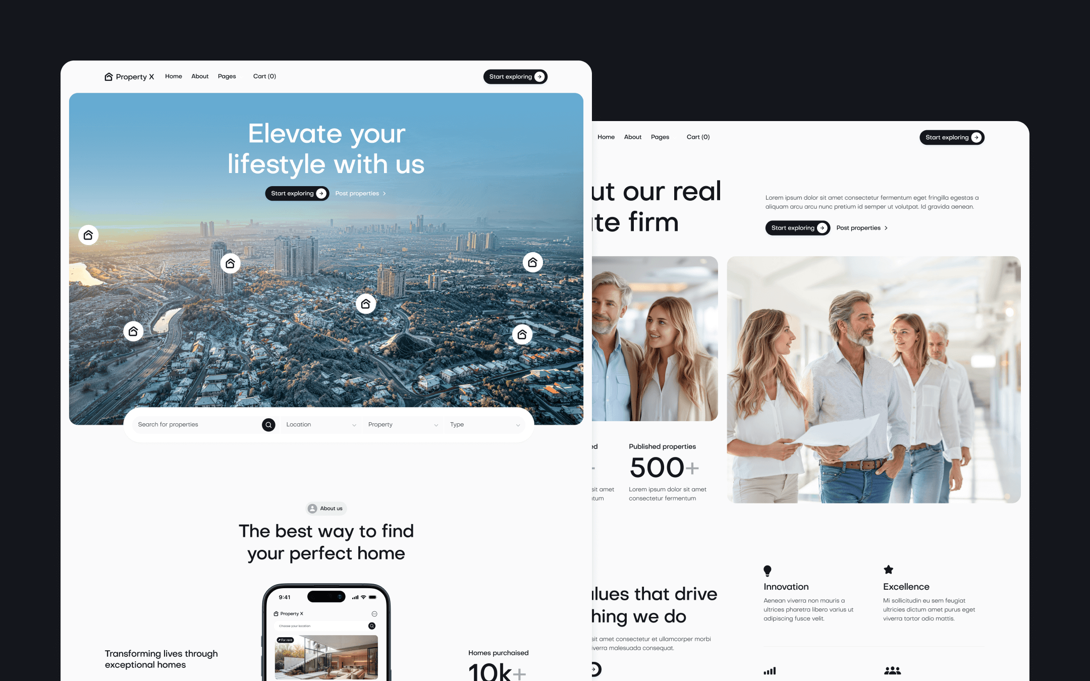 Property X Webflow Template