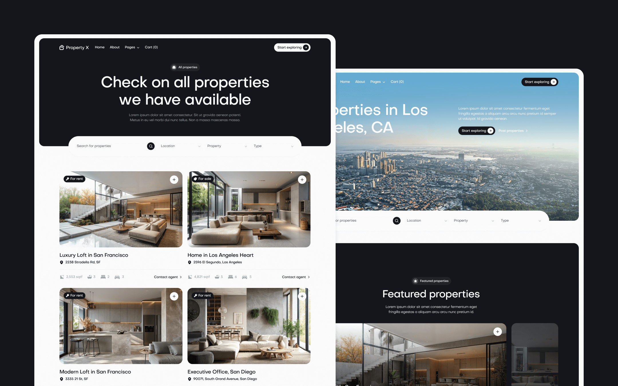 Property X Webflow Template
