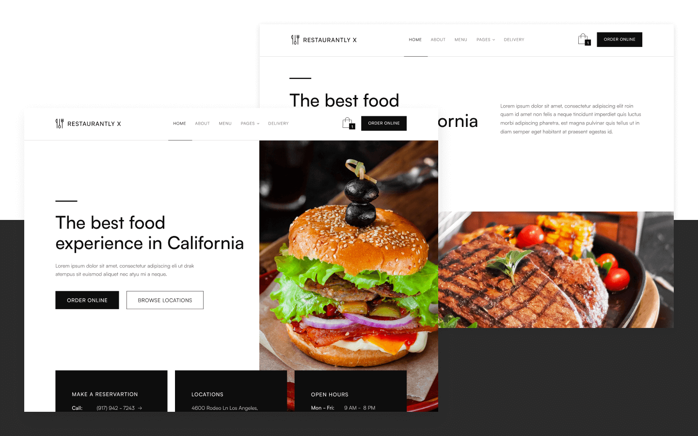 Restaurant Webflow Template & UI Kit