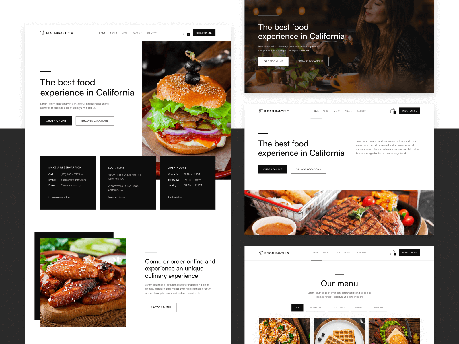 Restaurant Webflow Template & UI Kit